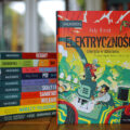 Okładka komiksu „Elektryczność – energia w działaniu” (Andy Hirsch, Naukomiks, Nasza Księgarnia)