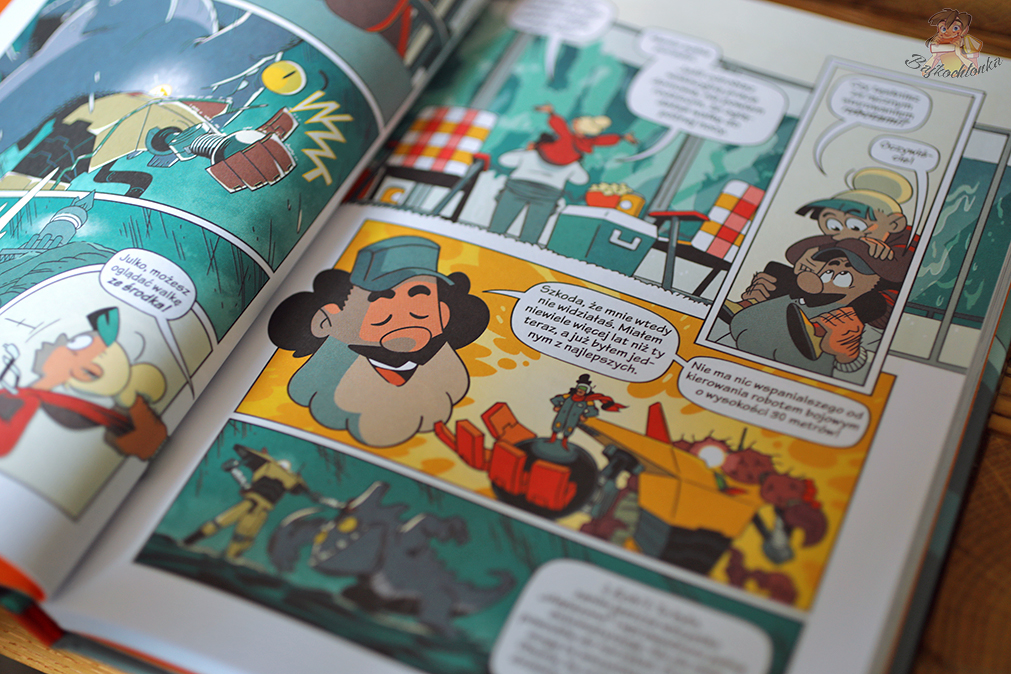 Wyładowania atmosferyczne i zasady bezpieczeństwa – kadr z komiksu „Elektryczność”