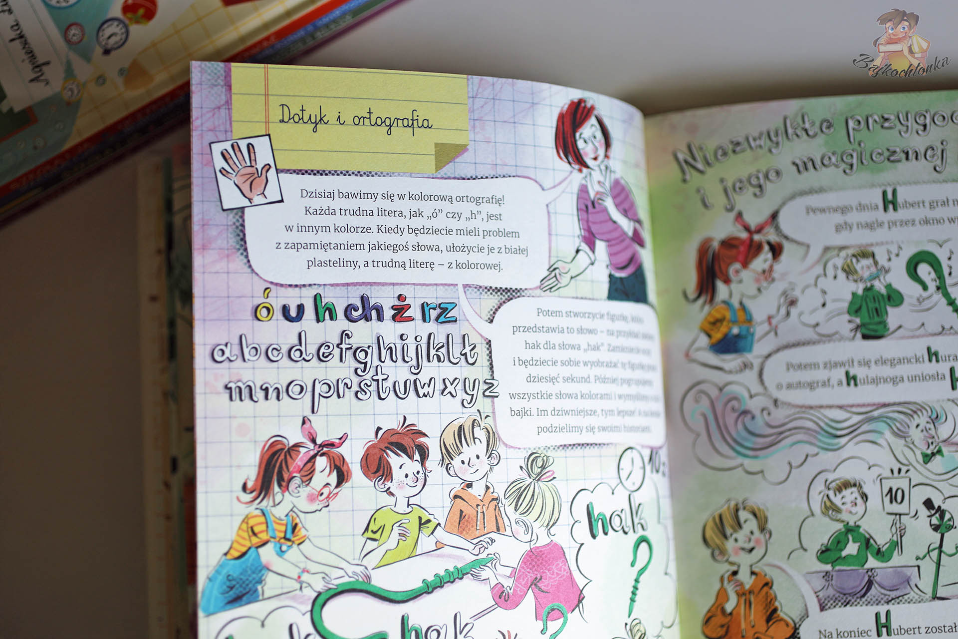 Ćwiczenia z kolorową ortografią – książka Szkoła i ja. Uczymy się wszystkimi zmysłami Agnieszki Łubkowskiej