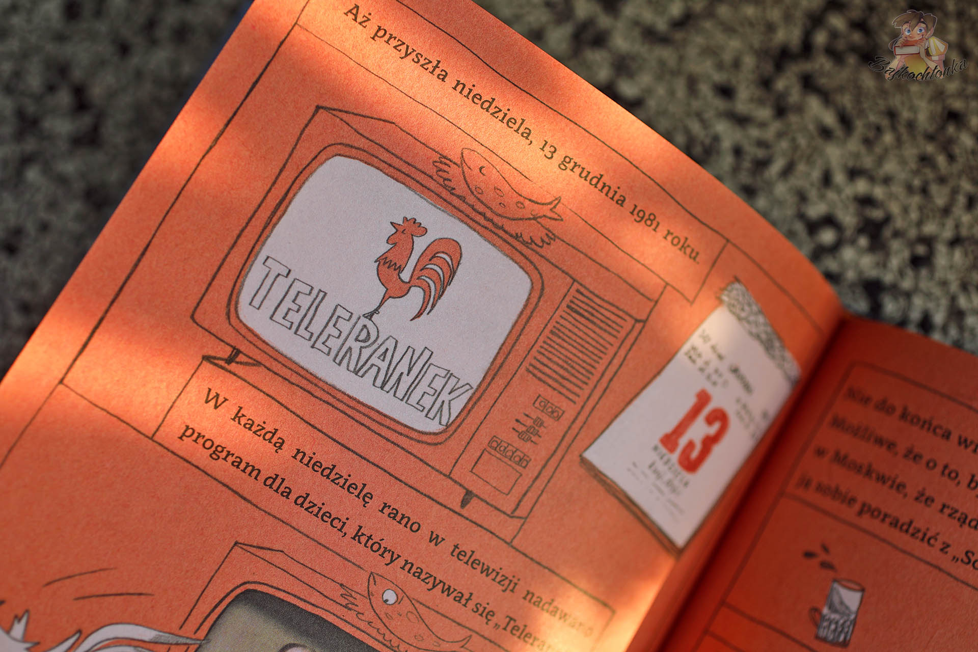 Strona książki Michała Rusinka Bibuła w tapczanie – Teleranek i stan wojenny 1981