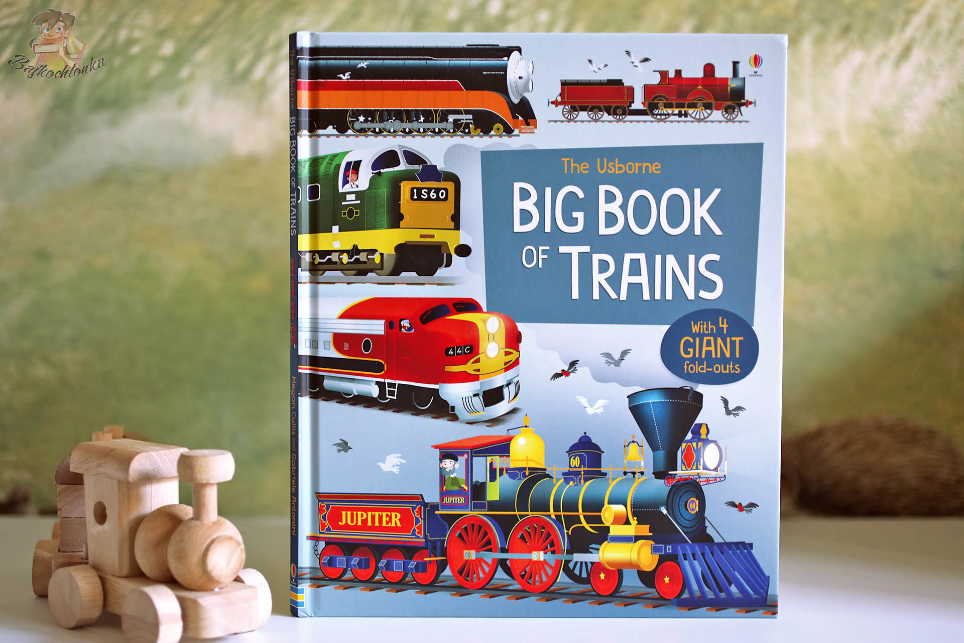 Okładka książki „Big Book of Trains” Usborne