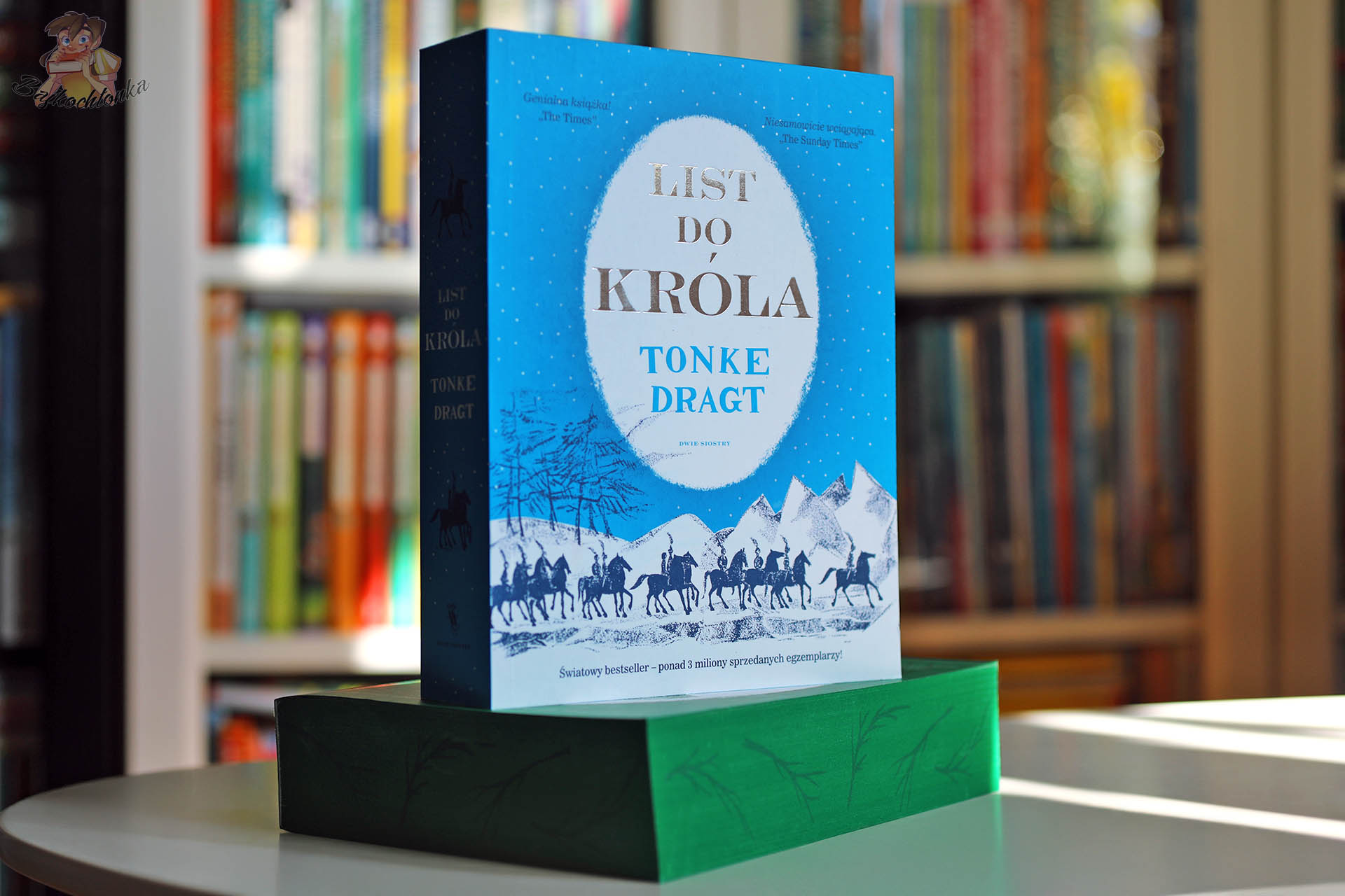 List do króla Tonke Dragt – okładka, niebieskie brzegi, edycja Dwie Siostry