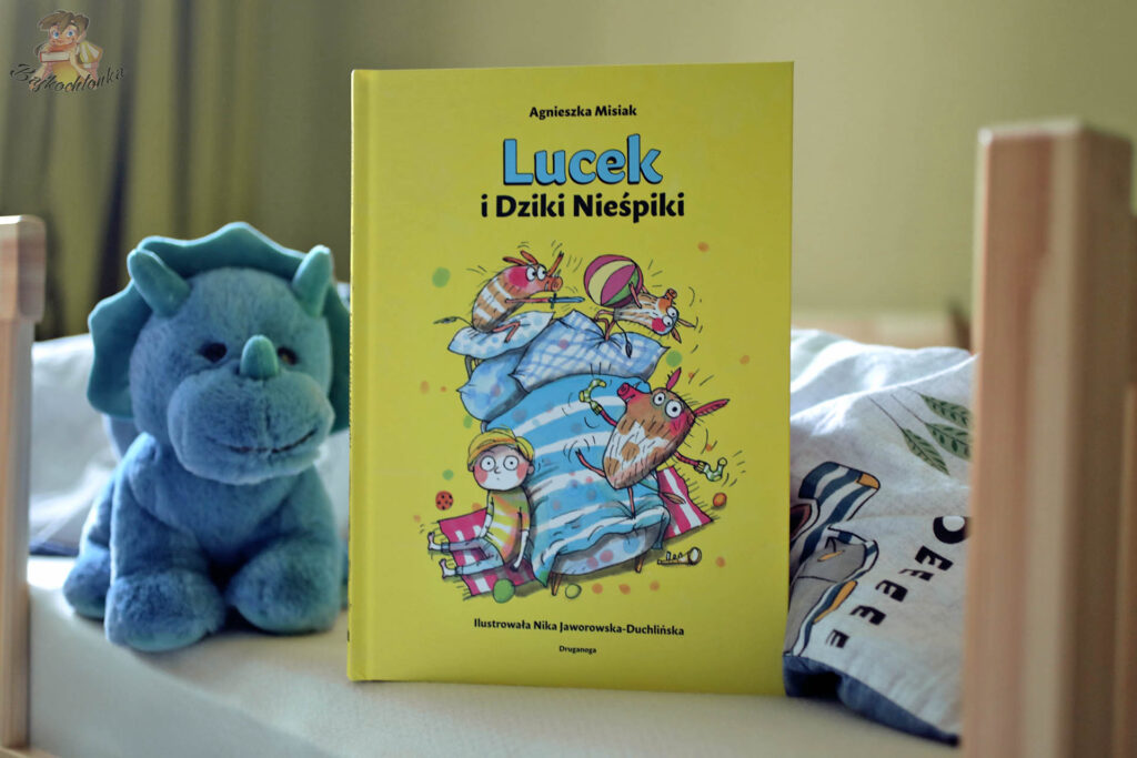 „Lucek i Dziki Nieśpiki” – okładka książki Agnieszki Misiak, ilustracje Niki Jaworowskiej-Duchlińskiej