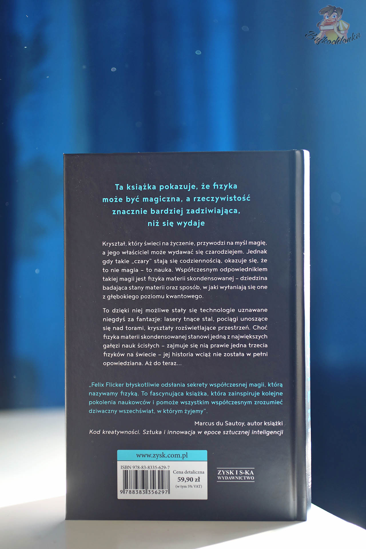 Tylna okładka książki Magiczna materia Felixa Flickera – opis i rekomendacje