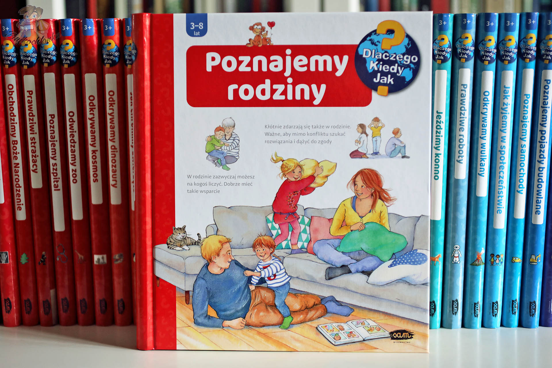 Okładka książki Poznajemy rodziny z serii Dlaczego? Kiedy? Jak? – Wydawnictwo Sam.