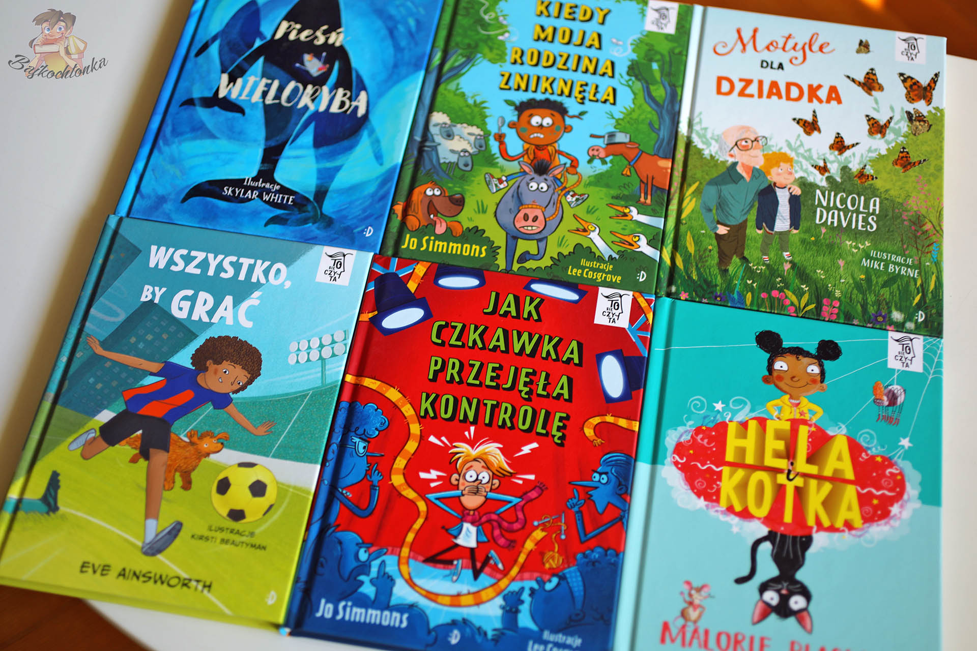 Książki z serii To się czyta – Pieśń wieloryba, Motyle dla dziadka, Jak czkawka przejęła kontrolę, Hela i kotka, Wszystko by grać, Kiedy moja rodzina zniknęła