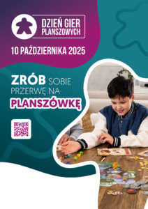 Plakat informujący o Ogólnopolskim Dniu Gier Planszowych