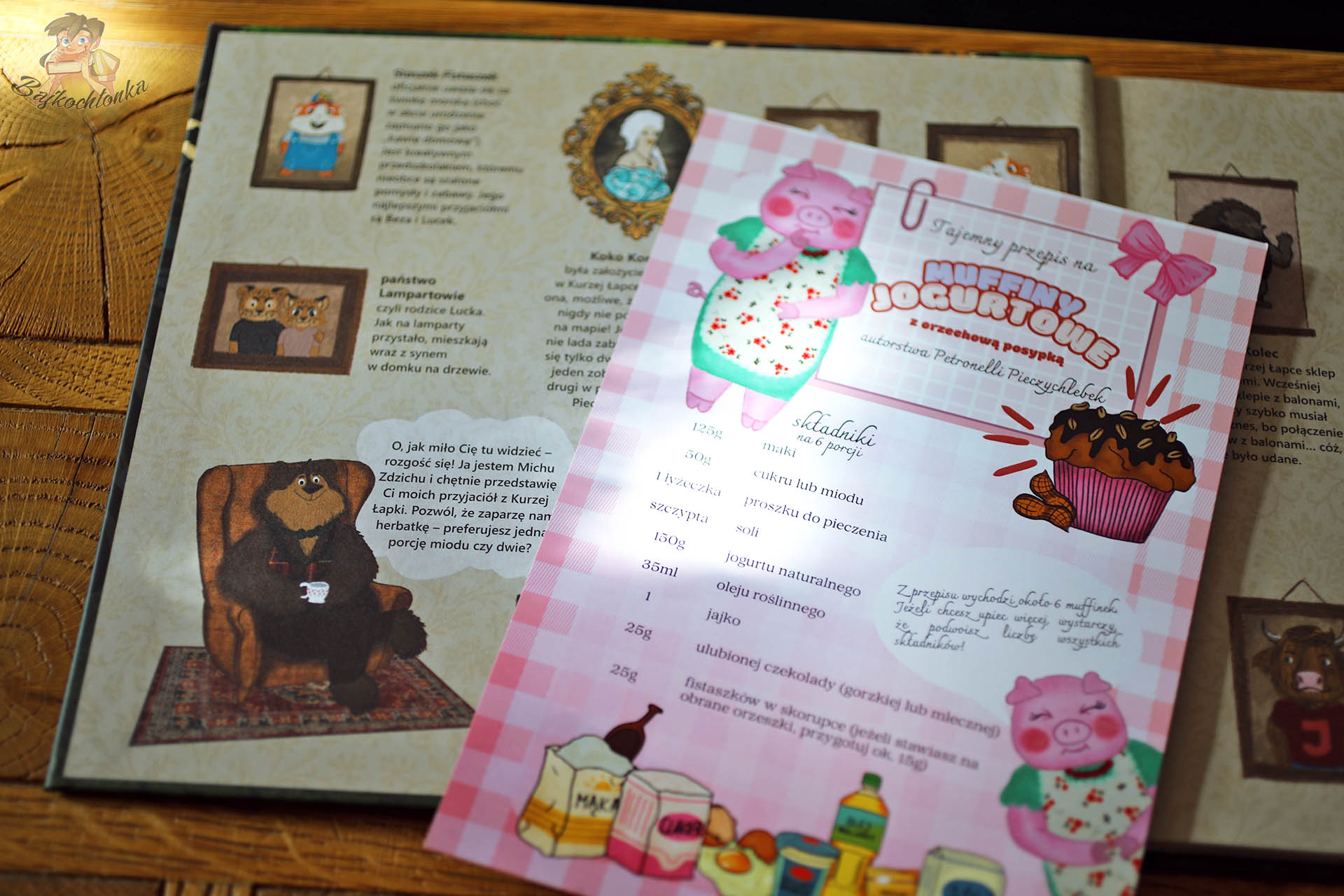 Karta z przepisem – muffiny jogurtowe z A niech to sałata!