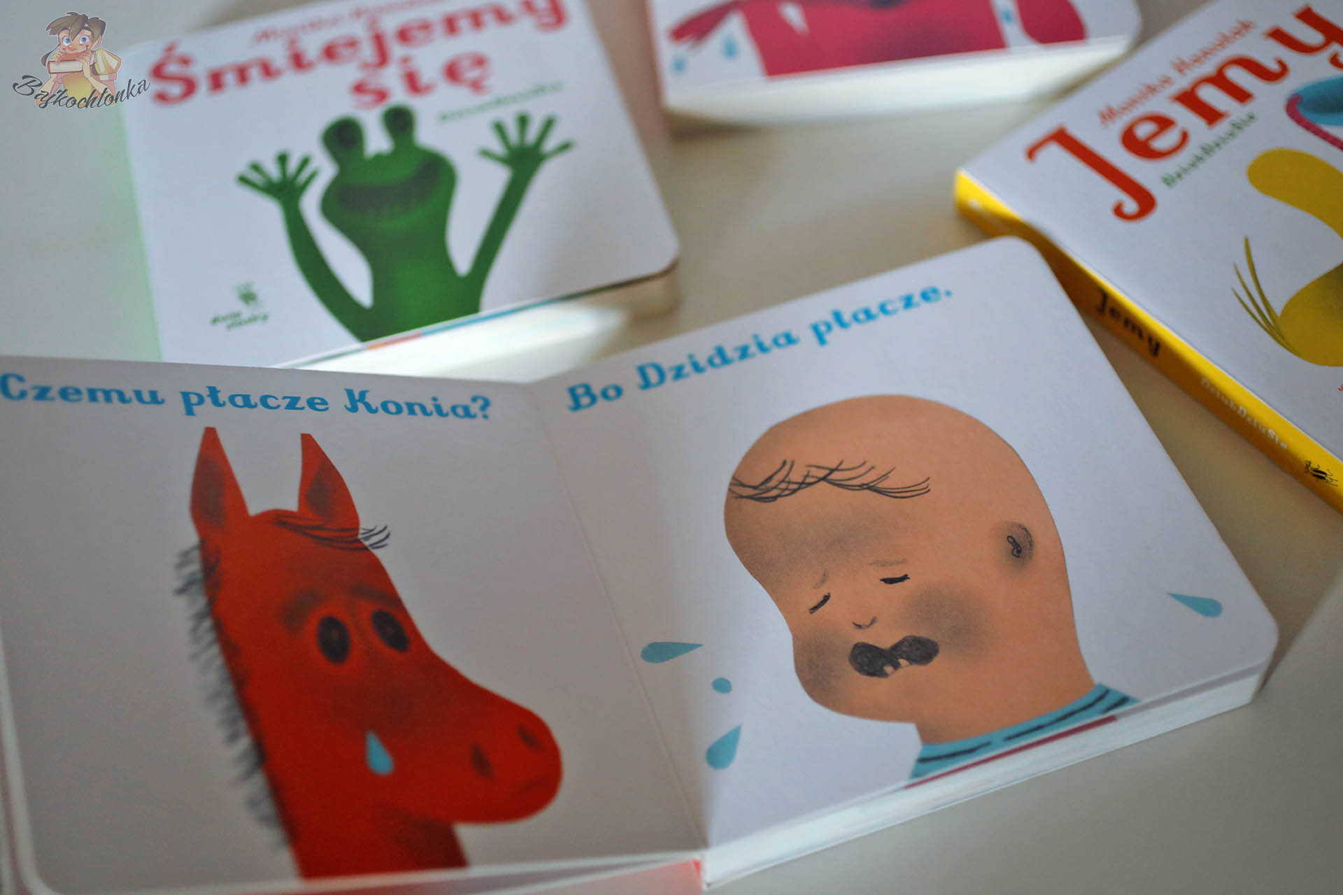 DziubDziuSie „Płaczemy” – koń i dzidzia z łzami, rozkładówka