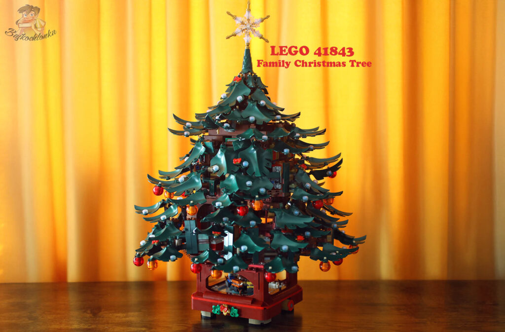 LEGO 41843 Family Christmas Tree — pełny kadr modelu