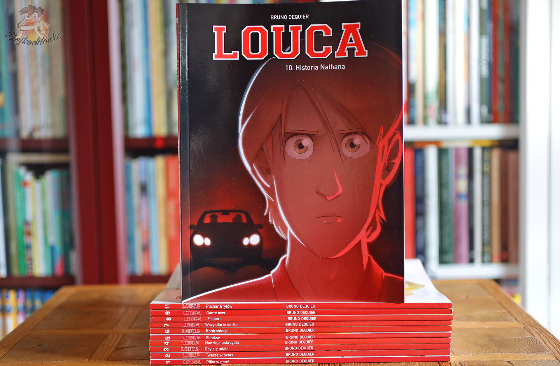 Okładka Louca. Historia Nathana – tom 10, Bruno Dequier (Egmont)