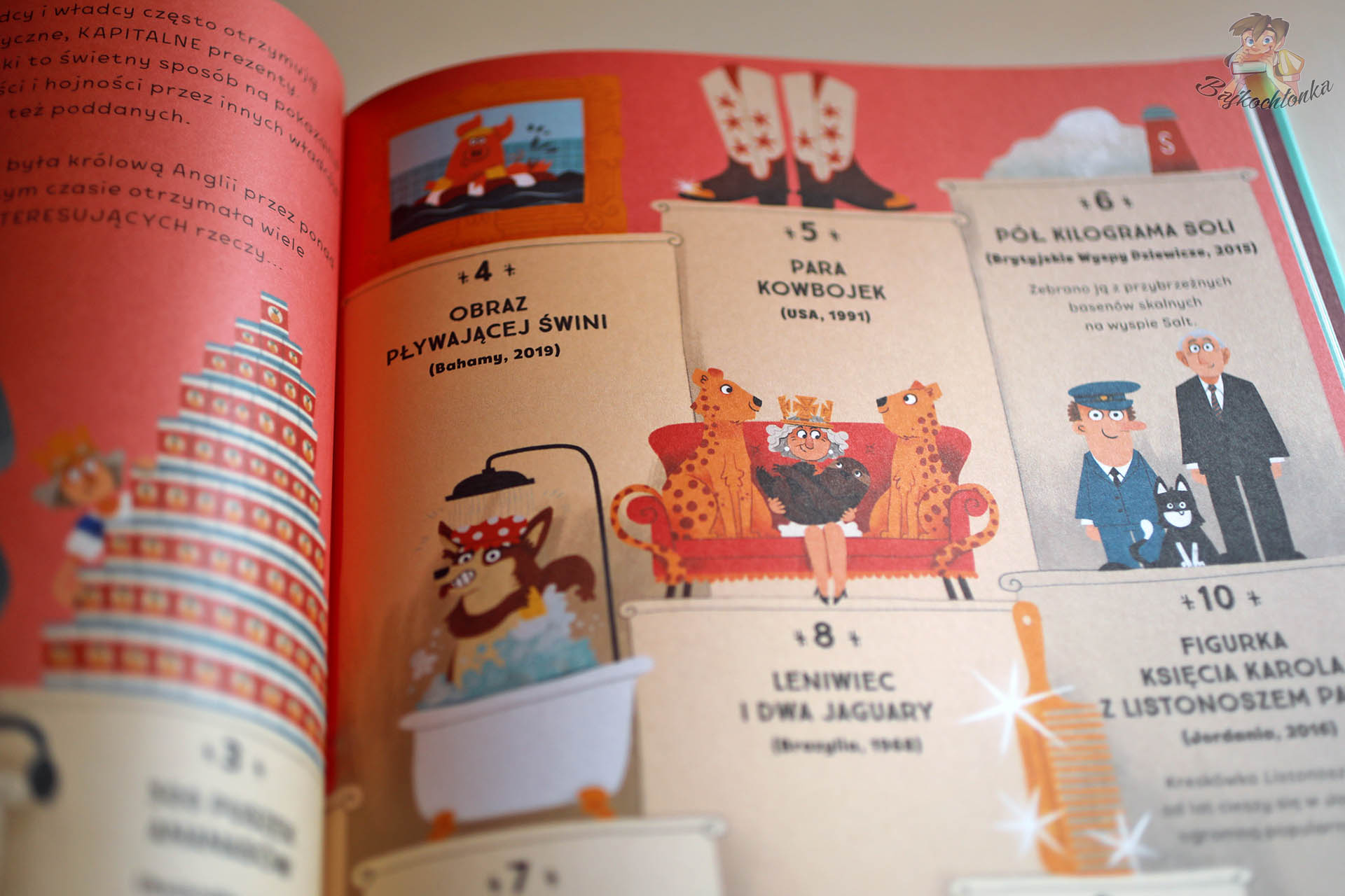 Top dziesięć: prezenty dla Elżbiety II – humorystyczna rozkładówka w Najbardziej kapitalni ludzie w historii