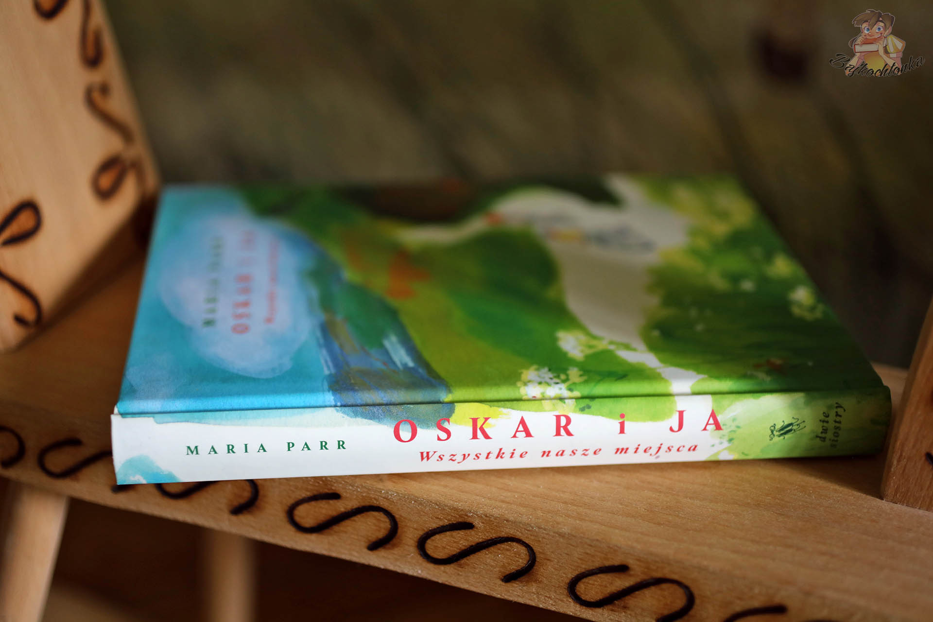 Oskar i ja – grzbiet ksiazki, wydawnictwo Dwie Siostry