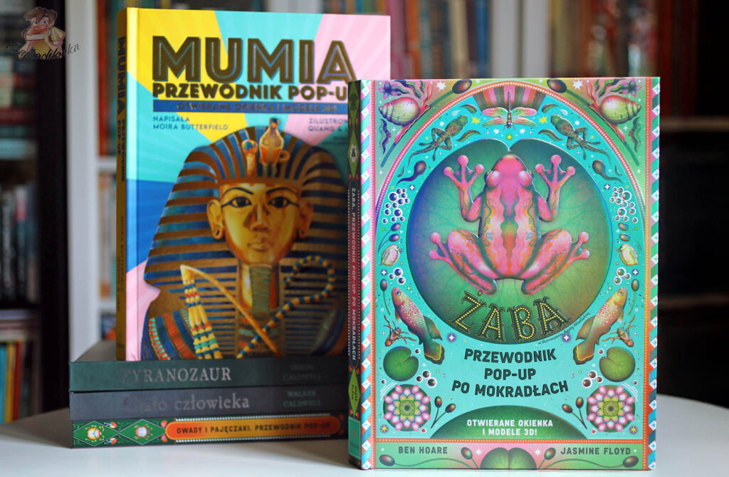 Mumia i Zaba – okładki książek pop-up dla dzieci, Wydawnictwo Tekturka