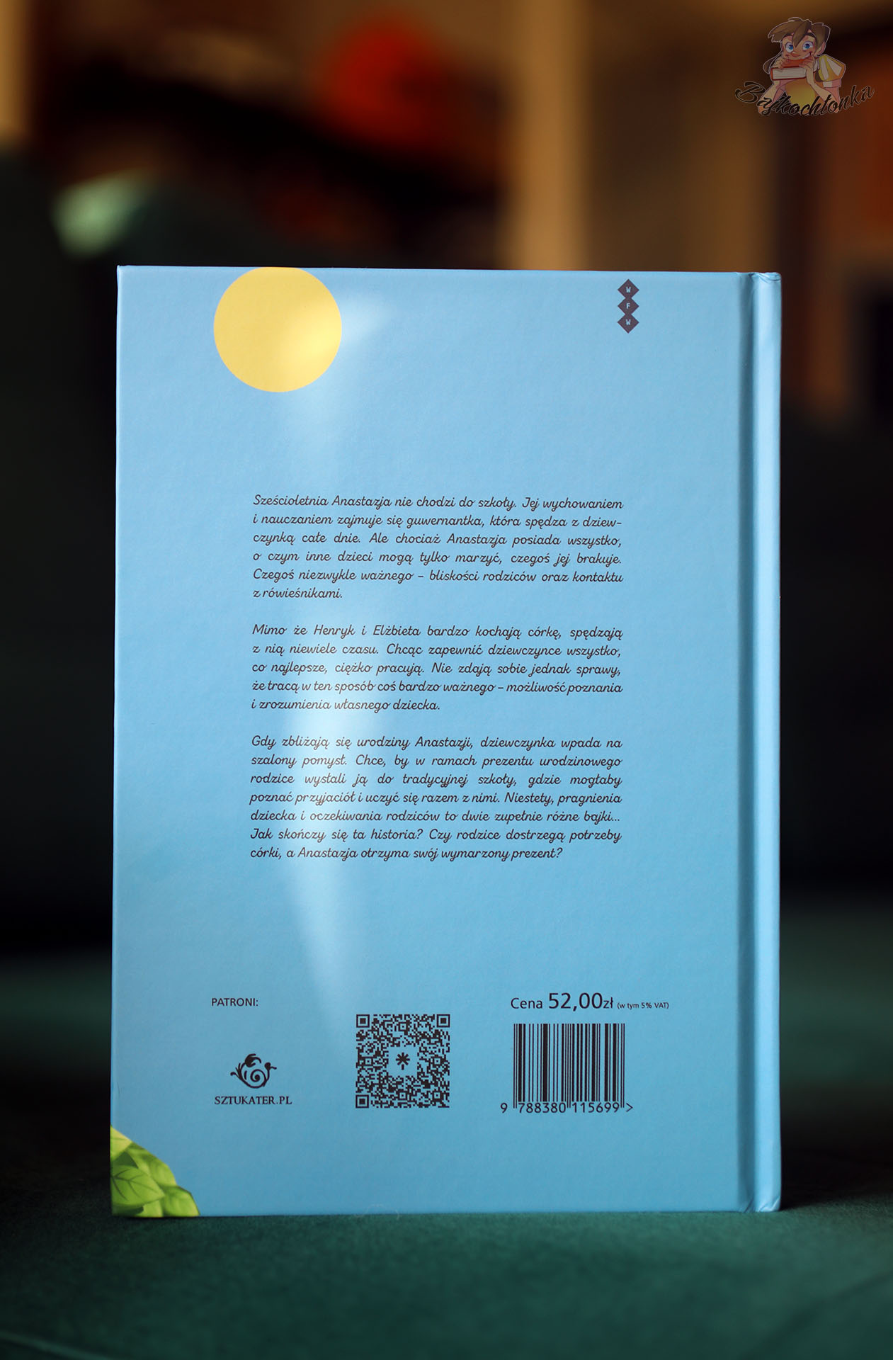Urodzinowe życzenie Anastazji - tylna okładka z opisem i ceną 52,00 zł