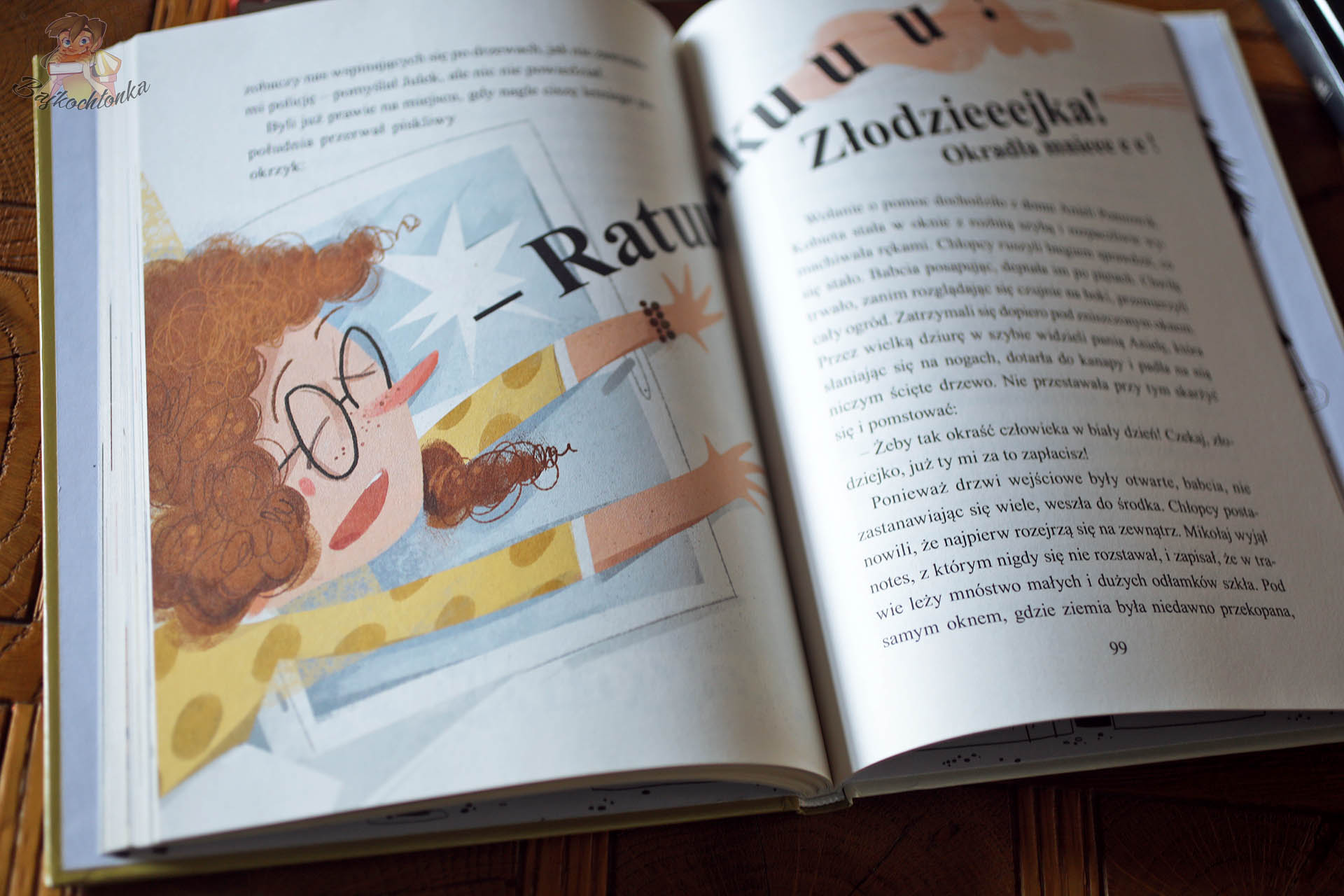 „Ratuuunku!” – zgłoszenie przestępstwa w Dziurka od klucza (il. Joanna Kłos)