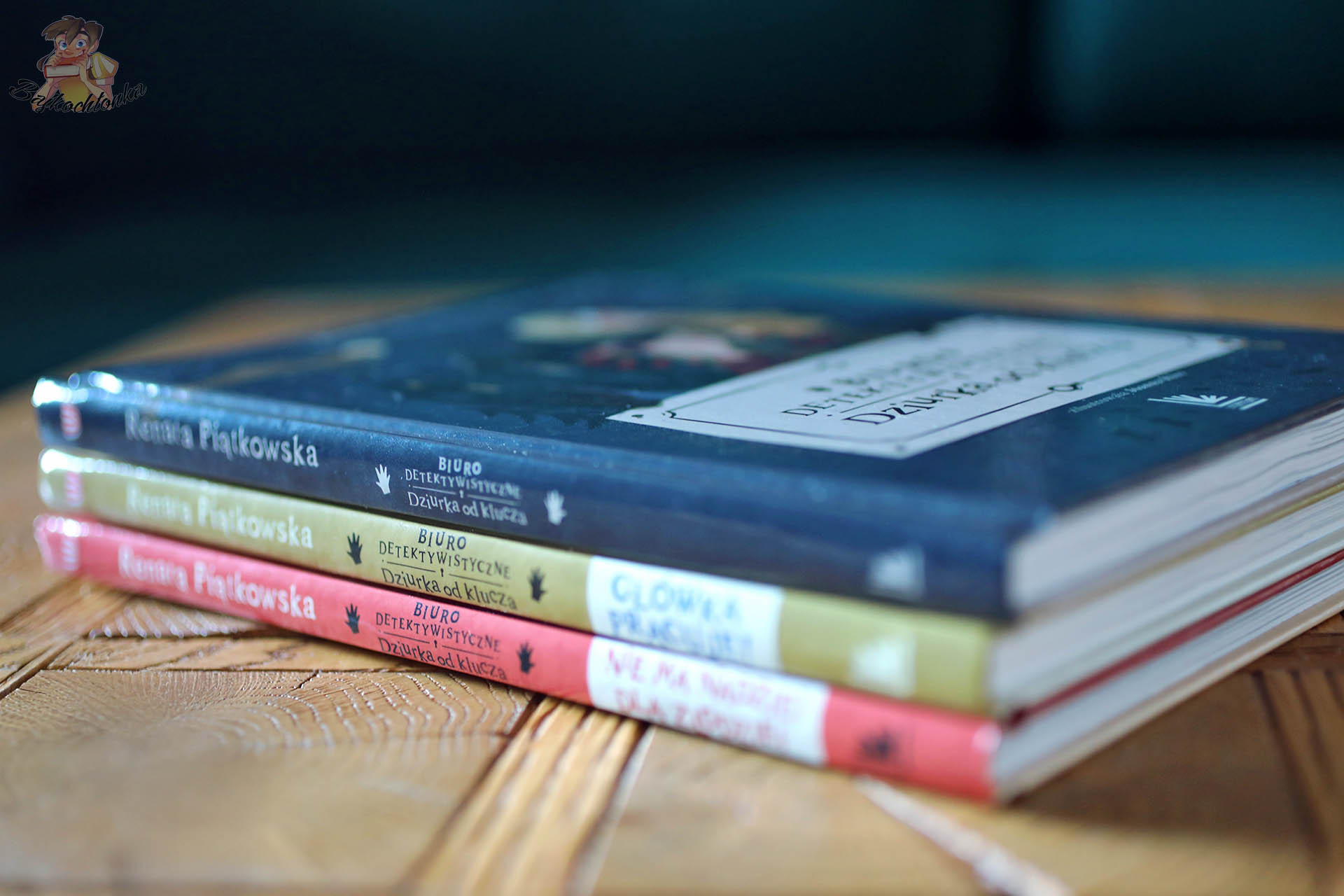 Grzbiety serii Dziurka od klucza – trzy tomy: 1, Główka pracuje!, Nie ma nadziei dla złodziei