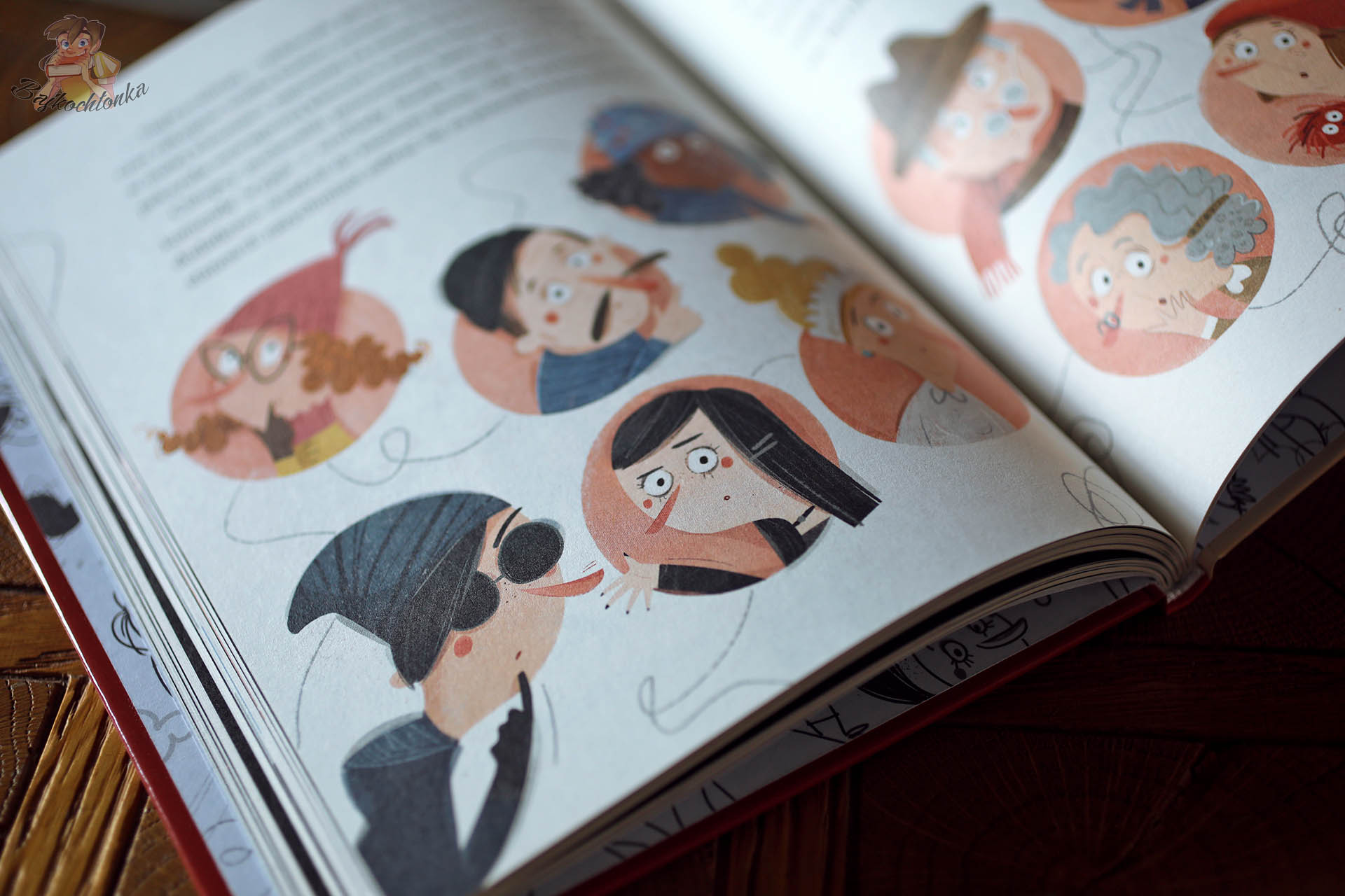 Podejrzani i świadkowie – plansza portretów do typowania sprawcy (Dziurka od klucza)