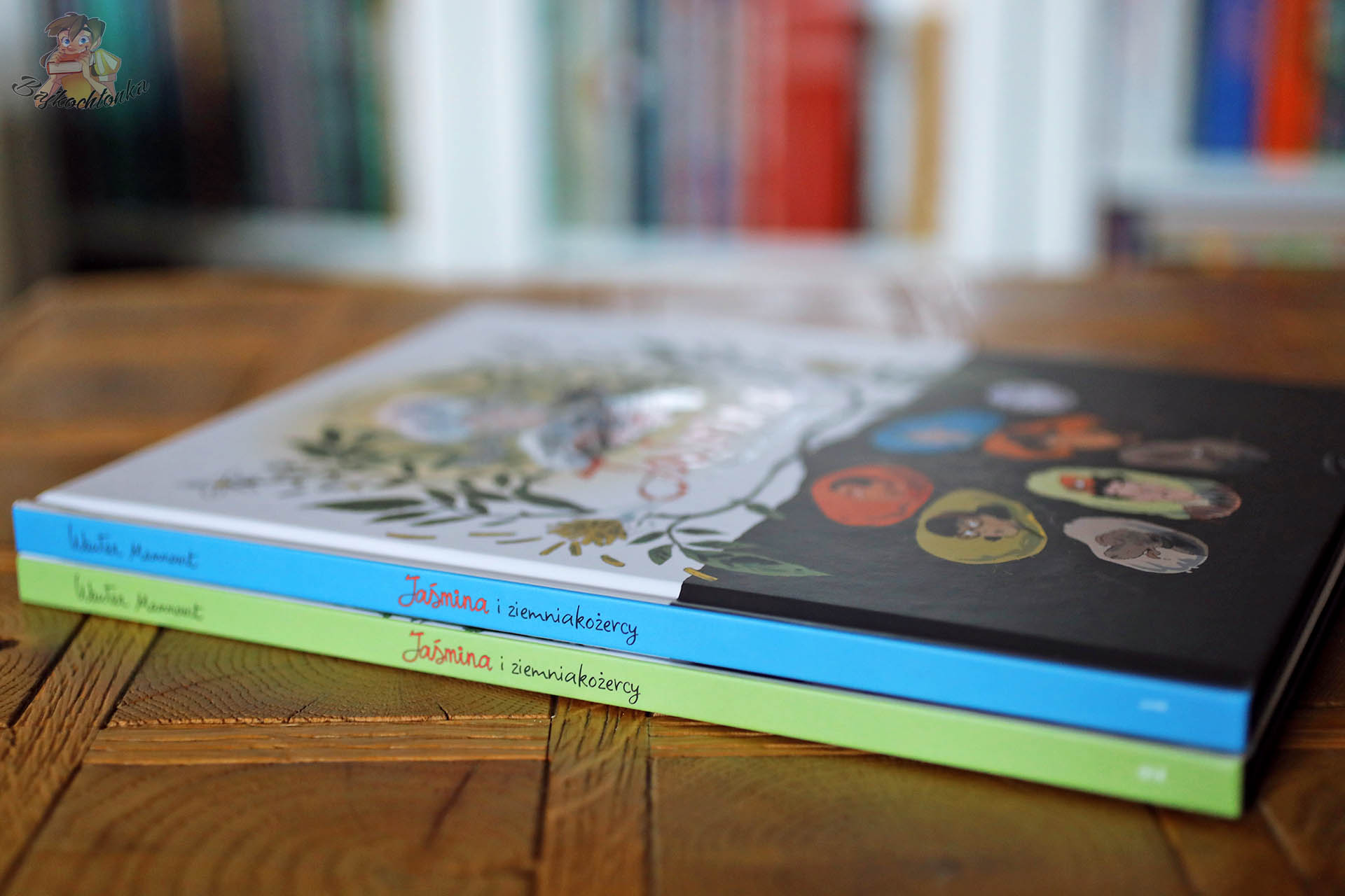 Jasmina i ziemniakozercy – grzbiety tom 1 i tom 2, seria komiksowa
