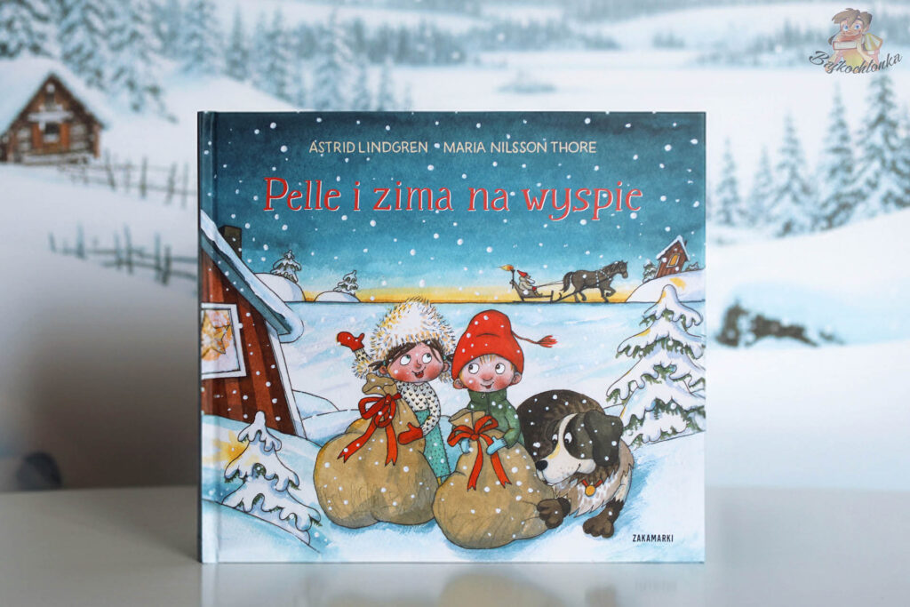Pelle i zima na wyspie – okładka zimowej książki Astrid Lindgren i Marii Nilsson Thore