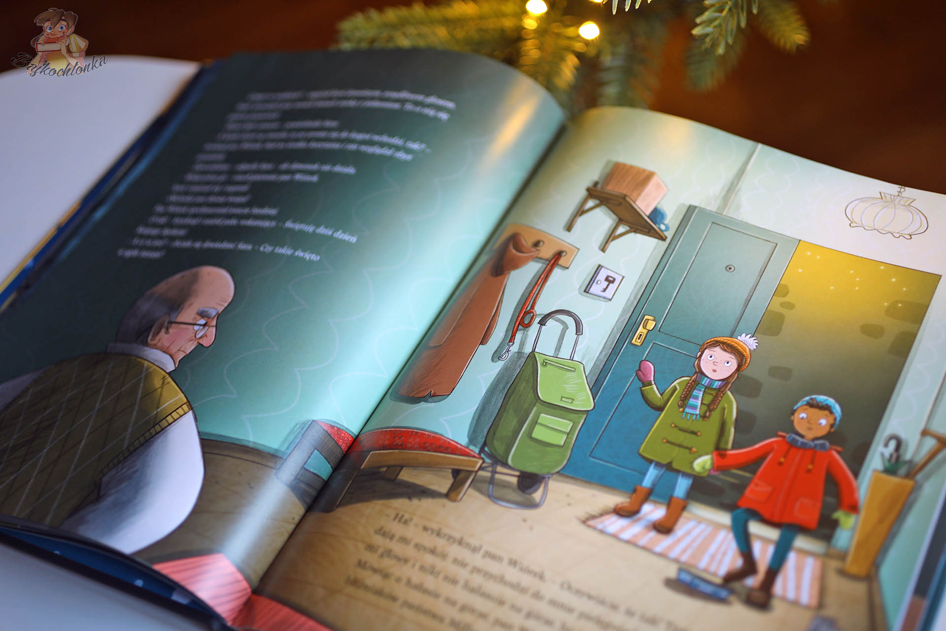 Dzieci u Pana Wiórka w przedpokoju – scena przełamania lodów, Święta dla wszystkich