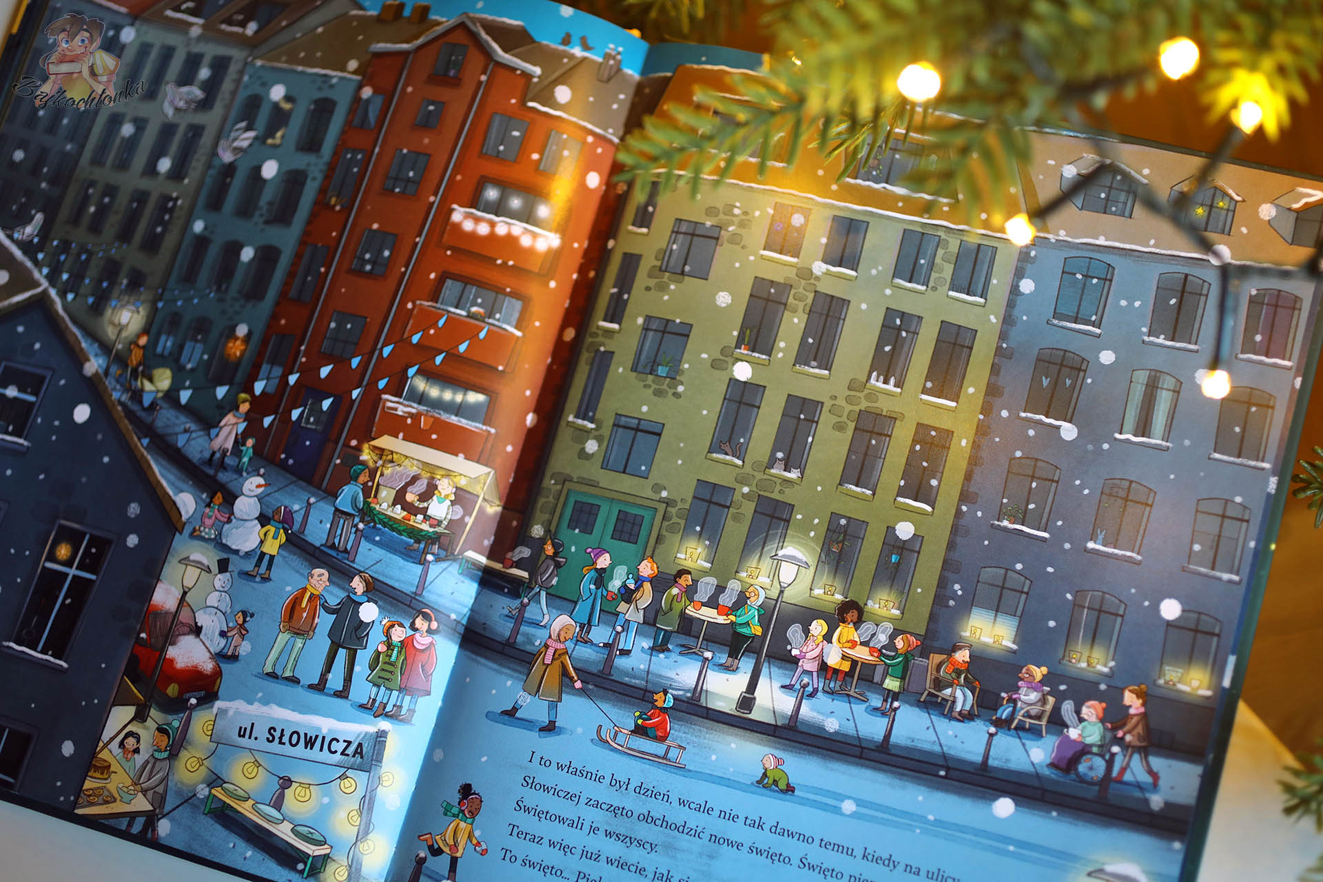 Święta dla wszystkich – sąsiedzkie święto na ulicy Słowiczej, zimowa rozkładówka