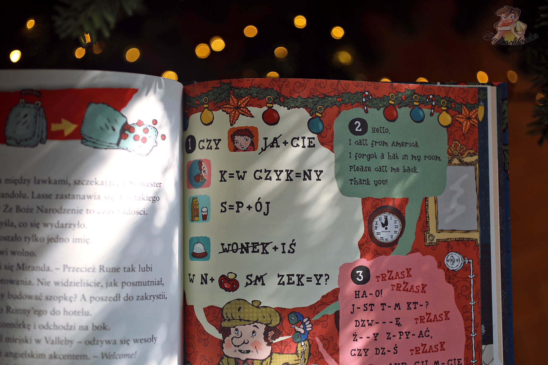 Święta w Valleby. Szopka w kościele – strona z zaszyfrowanymi wiadomościami i świąteczną łamigłówką dla dzieci