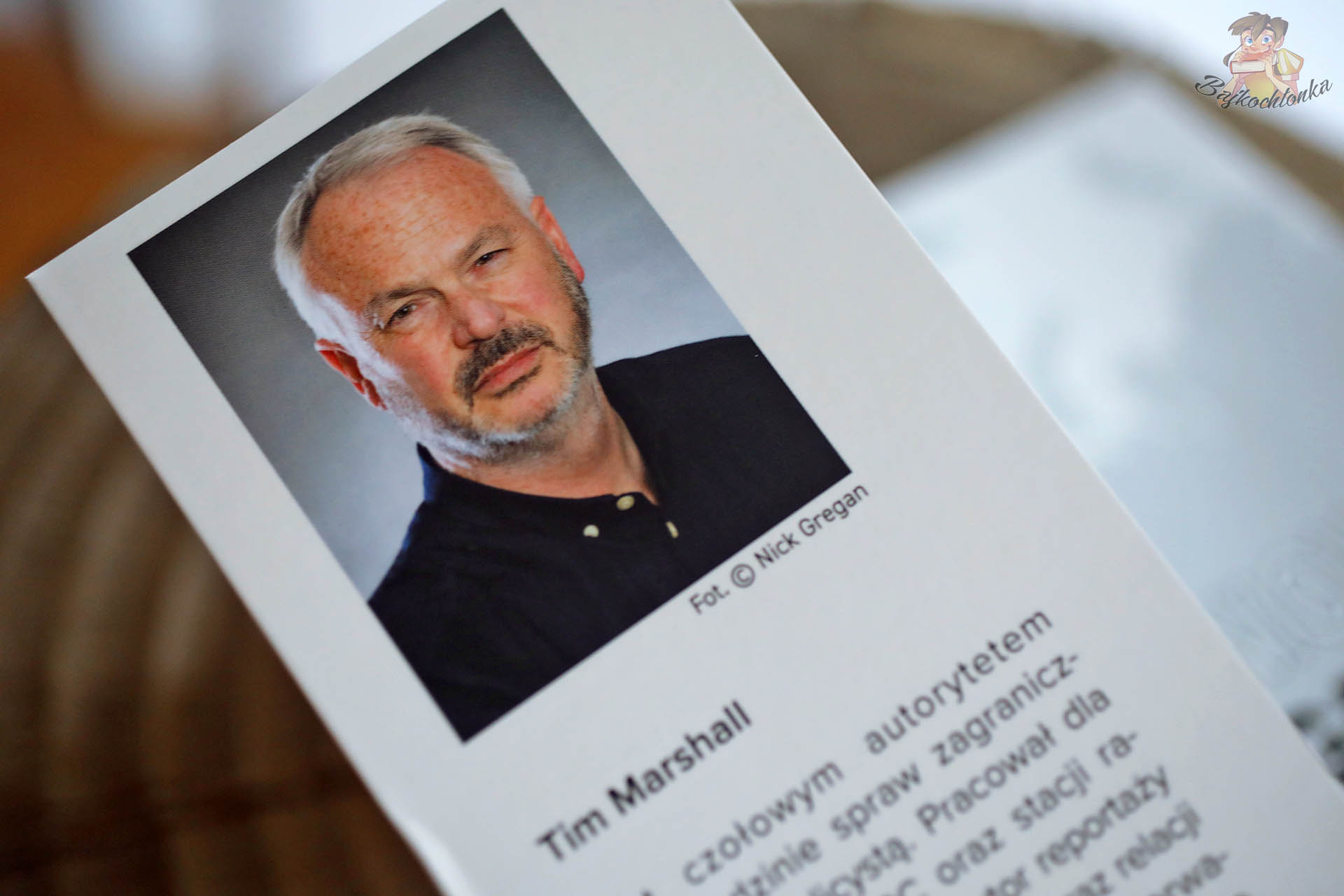 Tim Marshall – autor Wiezniowie geografii Quiz, portret na skrzydelku