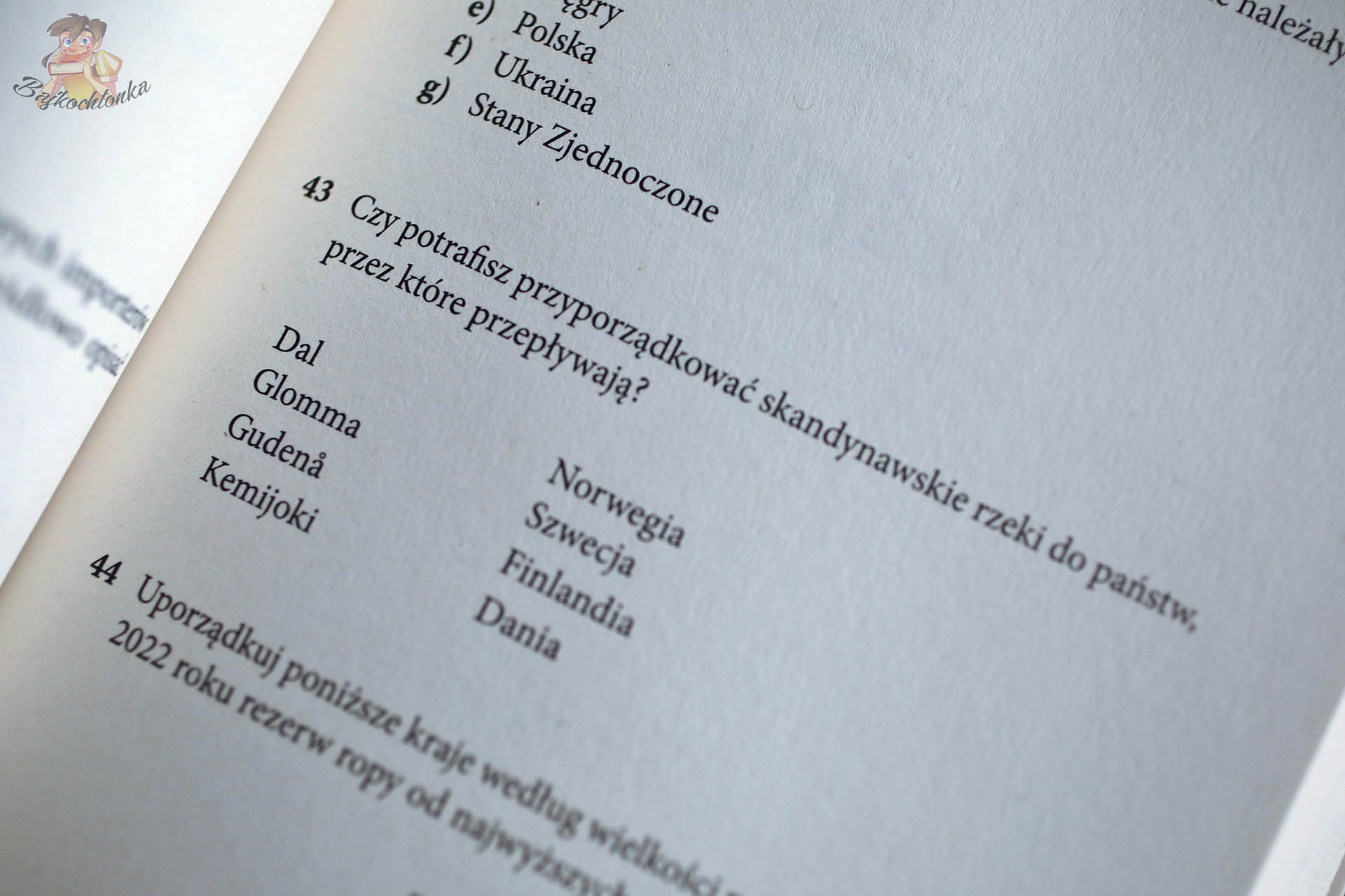 Wiezniowie geografii Quiz – pytanie o dopasowanie rzek Skandynawii do panstw