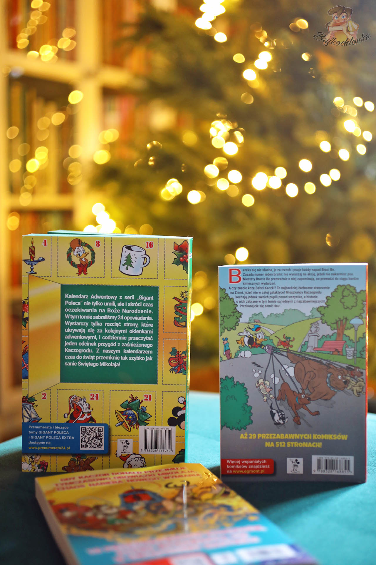 Tyły wydań Gigantów – opis kalendarza adwentowego i MegaGiga