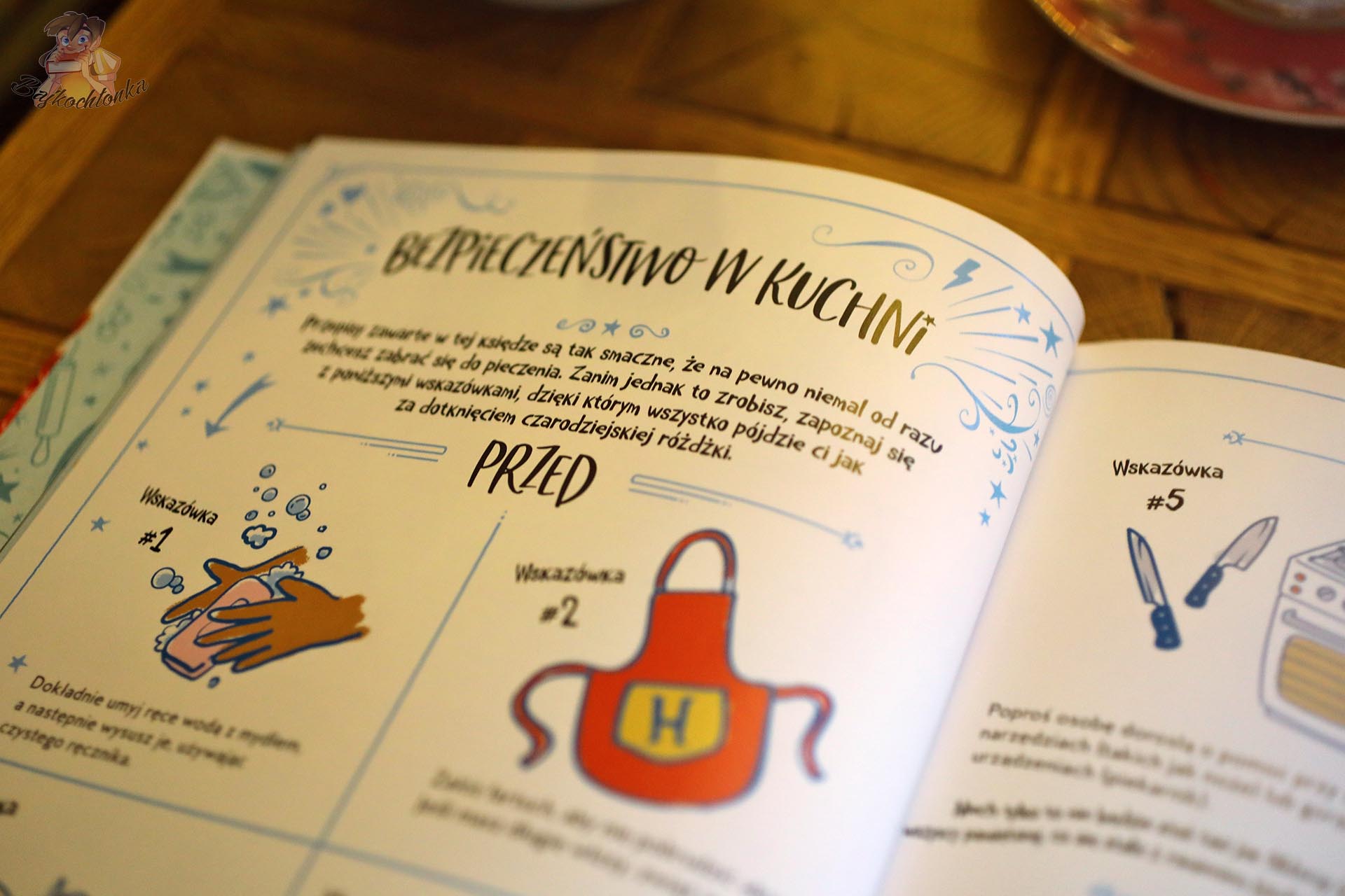 harry potter oficjalna ksiega magicznych wypiekow rozdzial bezpieczenstwo w kuchni wskazowki dla dzieci