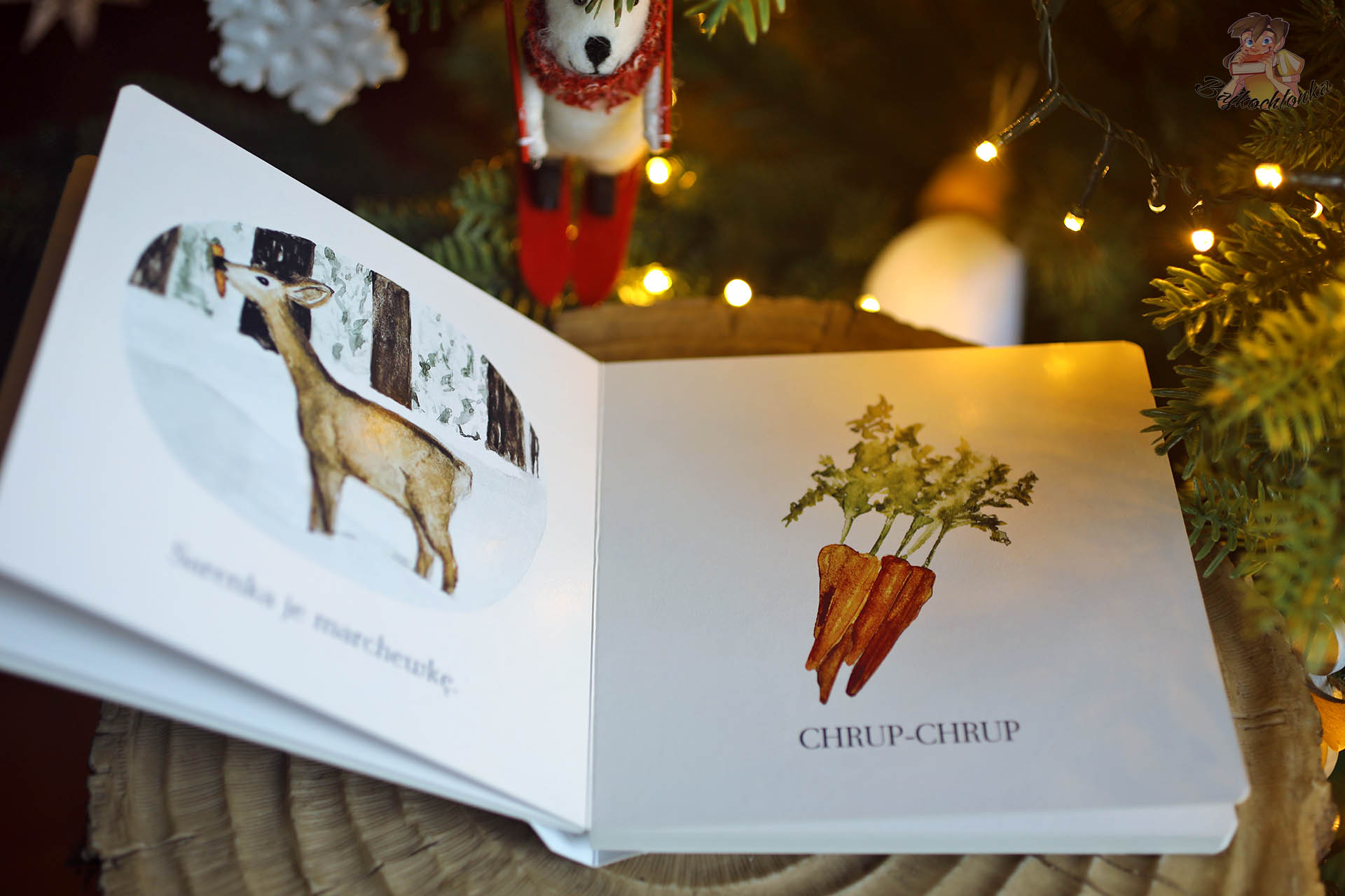 Urocza rozkładówka z kartonówki dla najmłodszych zima