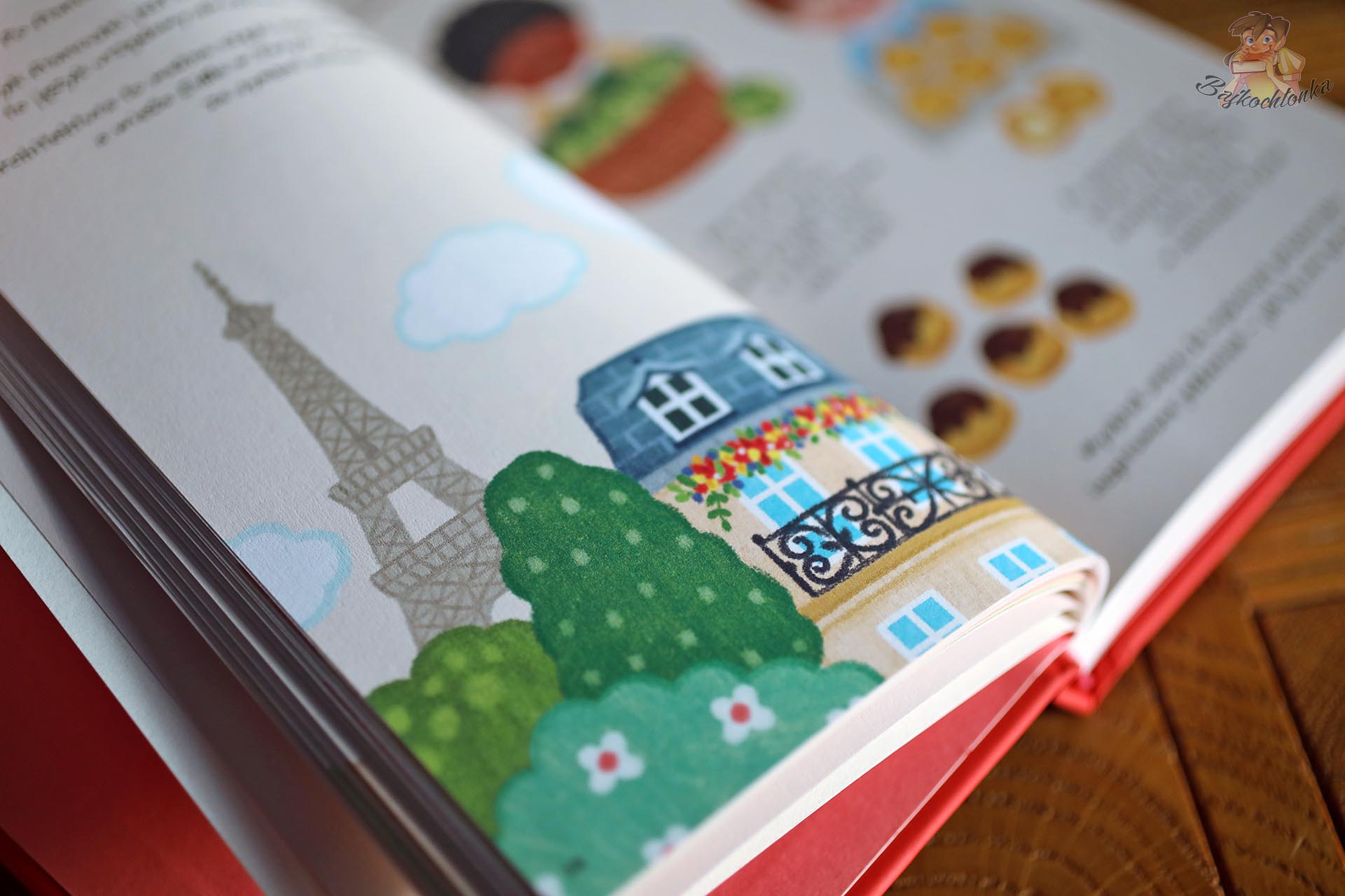 Książeczka pełna miłości – ilustracja Paryża z wieżą Eiffla