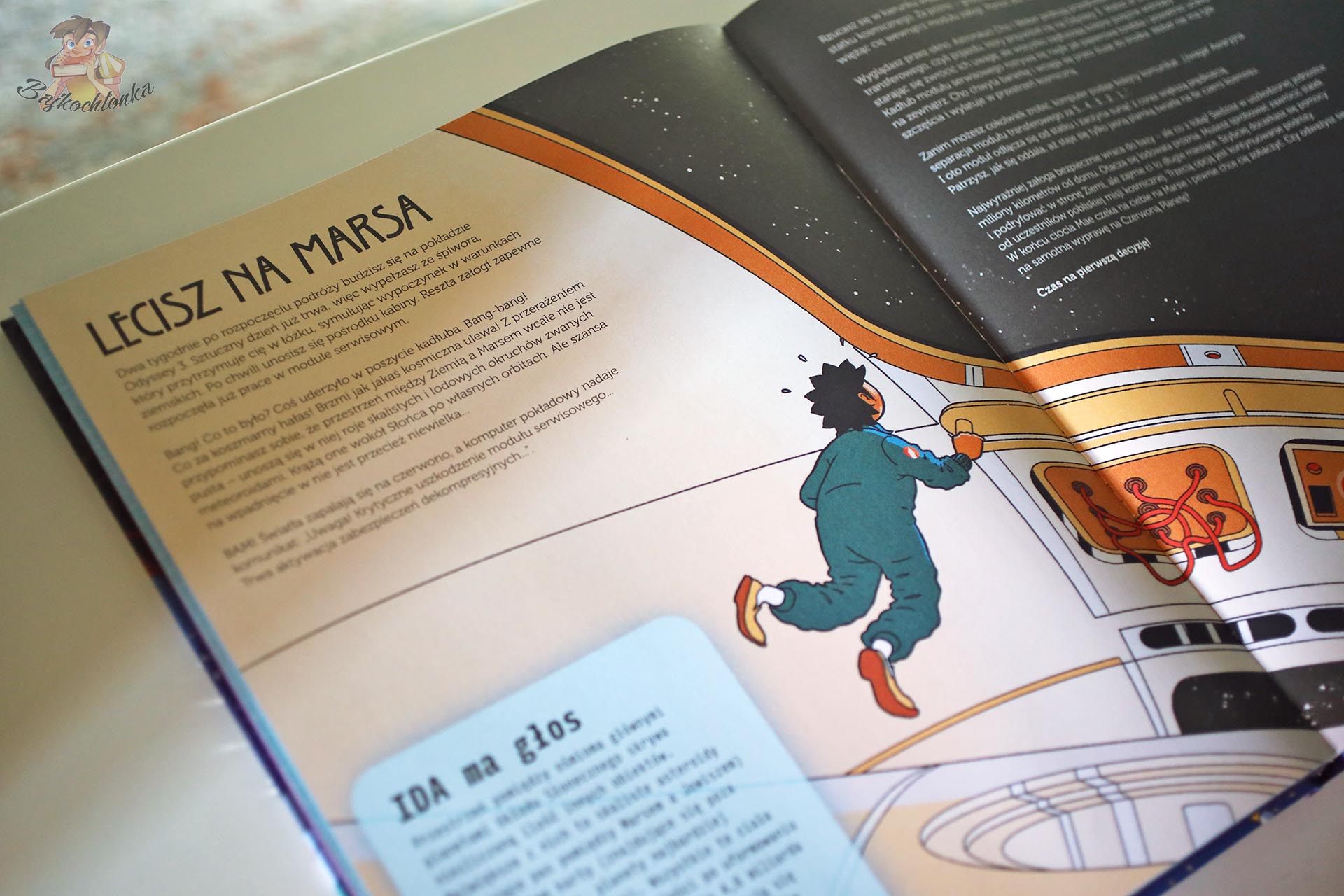 Rozkładówka książki Przetrwać w kosmosie – start misji na Marsa