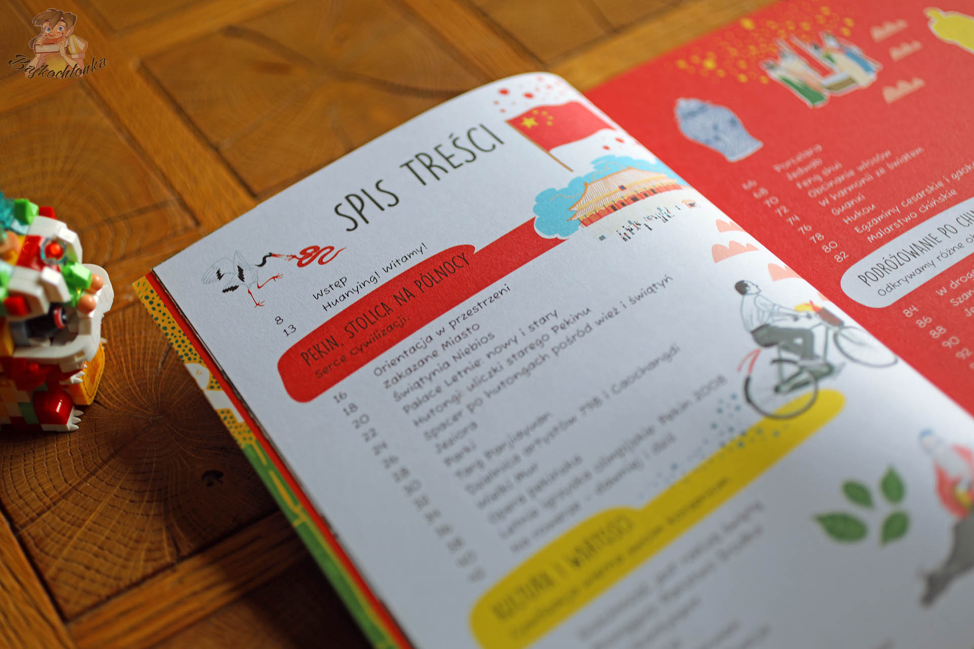 Spis treści książki „Chiny. Od czerwonych lampionów po Zakazane Miasto” – uporządkowane zagadnienia o Chinach