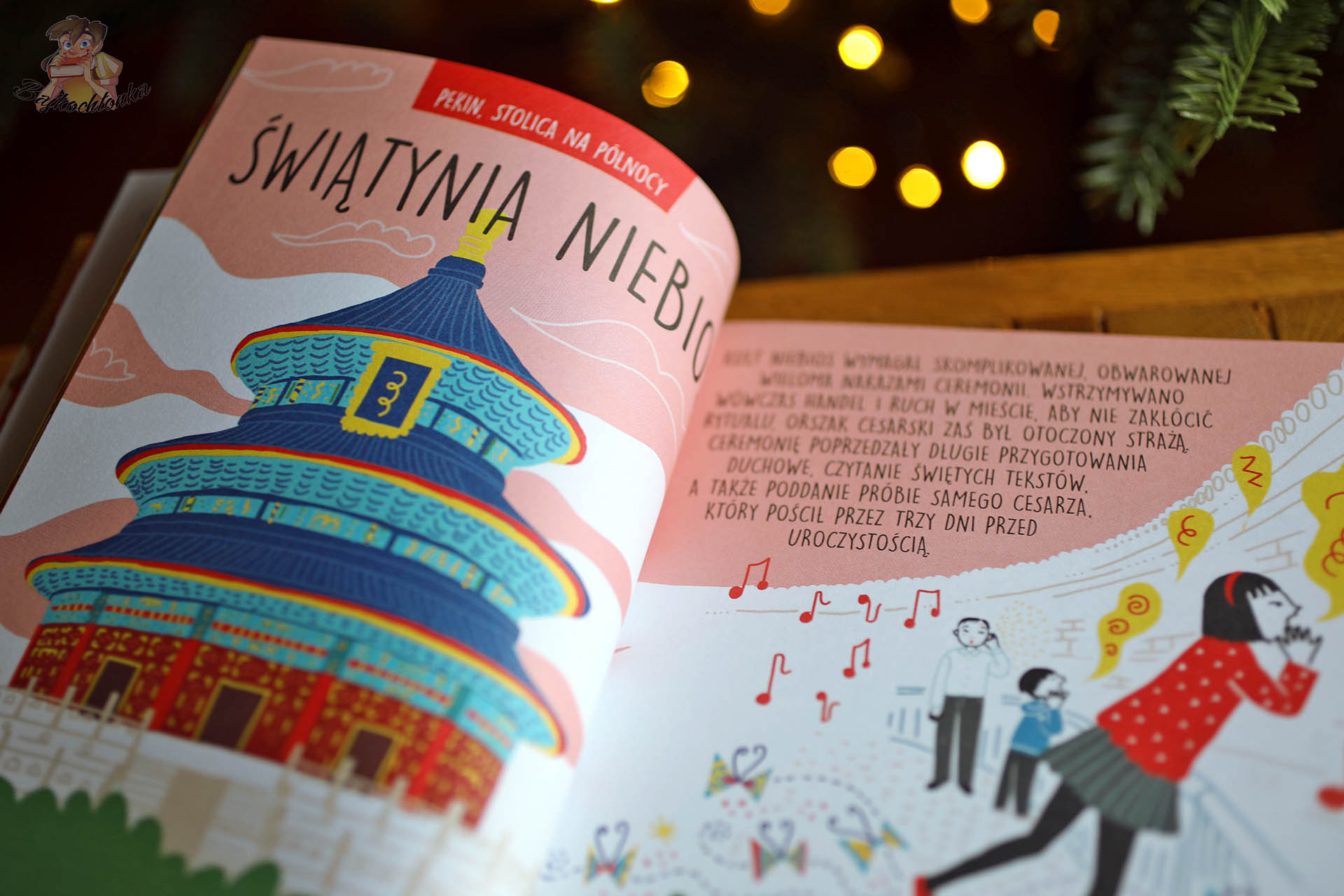 Świątynia Nieba w Pekinie – ilustracja w książce „Chiny. Od czerwonych lampionów po Zakazane Miasto”