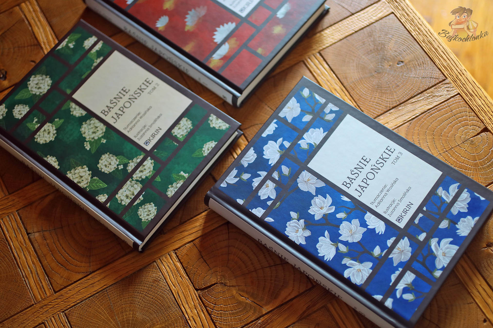 Baśnie japońskie Kirin – trzy tomy w twardej oprawie z ilustracjami Zuzanny Smolińskiej