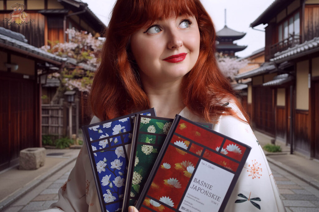 Baśnie japońskie Kirin – trzy tomy na tle japońskiej architektury, przewodnik po kulturze Japonii