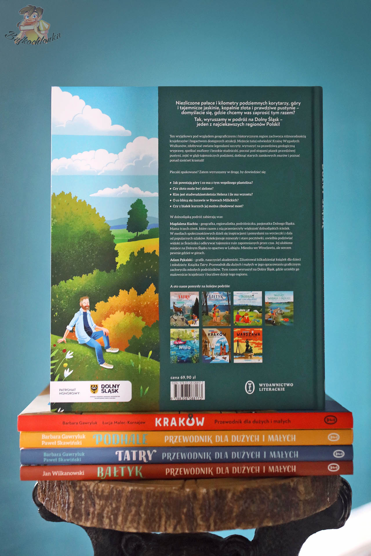 Tył okładki książki Dolny Śląsk. Przewodnik dla dużych i małych z opisem regionu