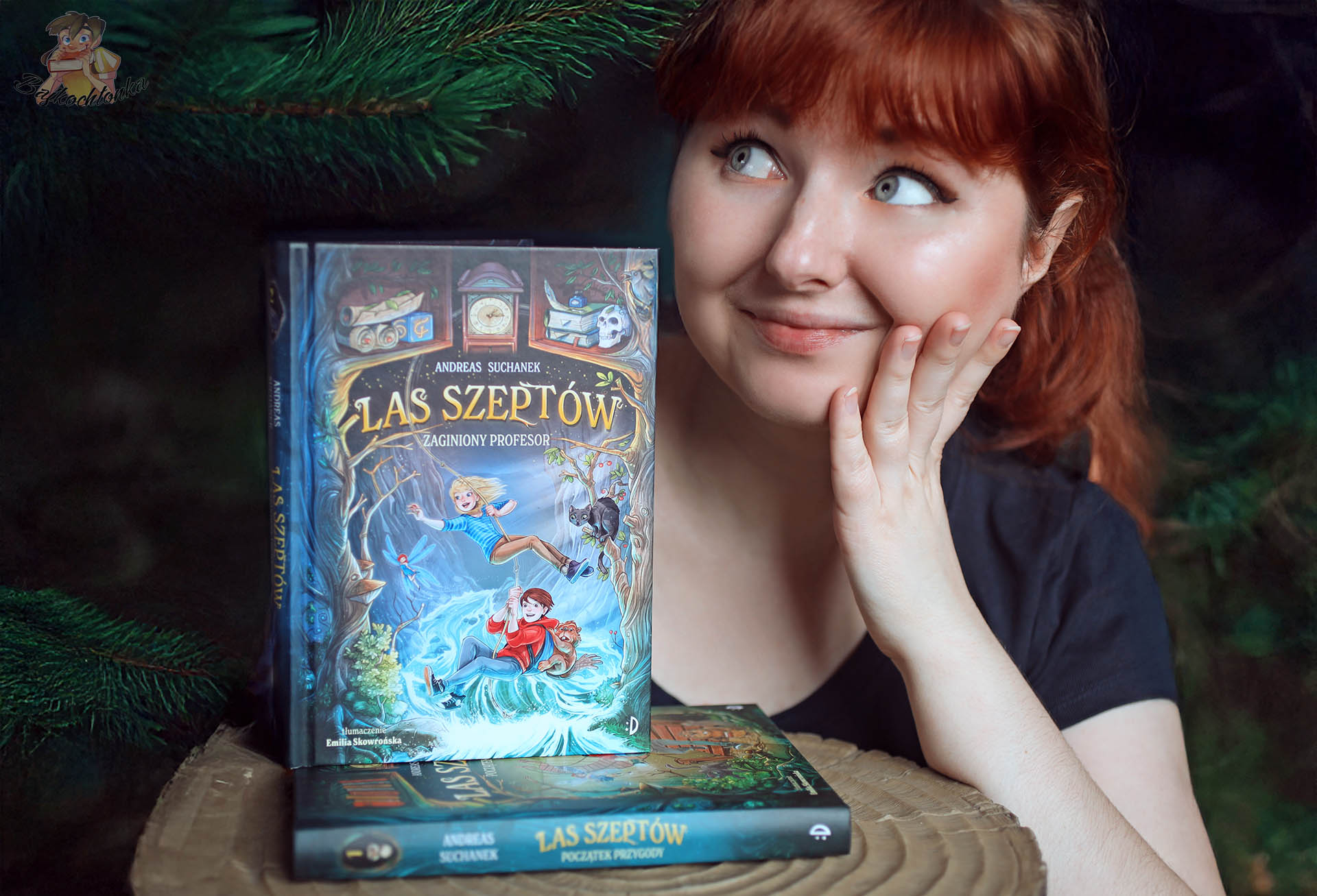 Julita P. z Bajkochłonki prezentuje książkę Zaginiony profesor. Las Szeptów. Tom 2 Andreasa Suchanka