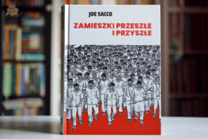 Okładka komiksu Zamieszki przeszłe i przyszłe Joe Sacco – reportaż o przemocy, polityce i pamięci w Indiach.