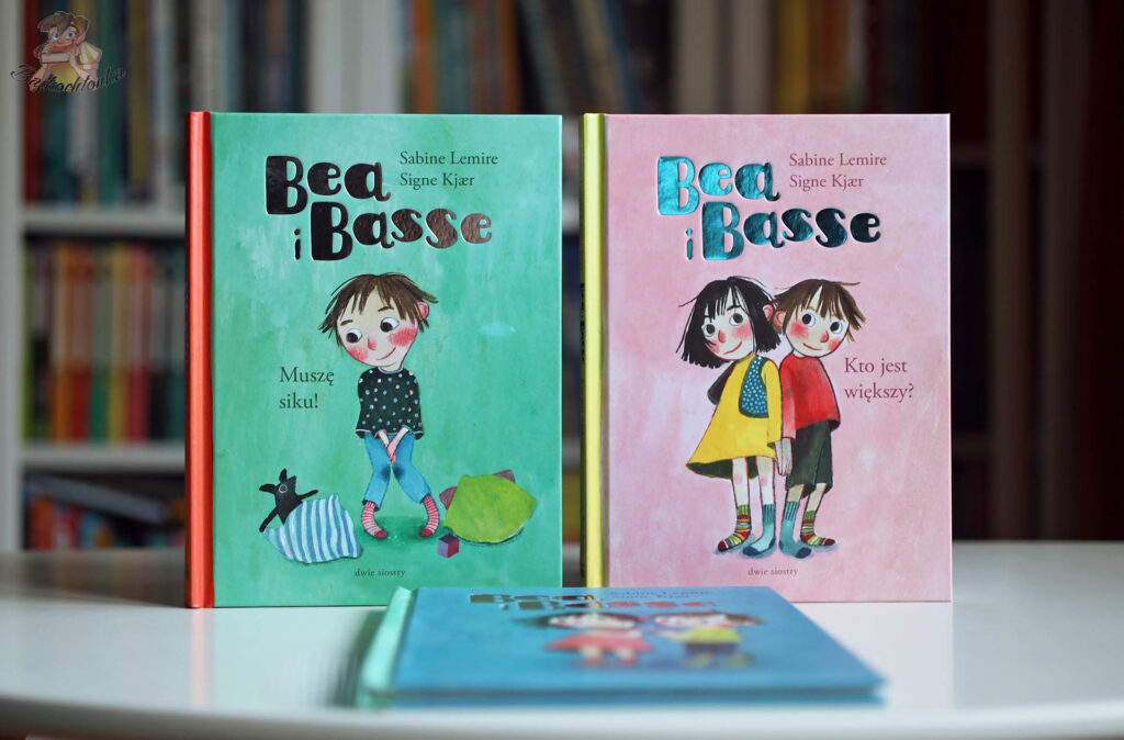Dwa tomy serii Bea i Basse – Muszę siku! i Kto jest większy?