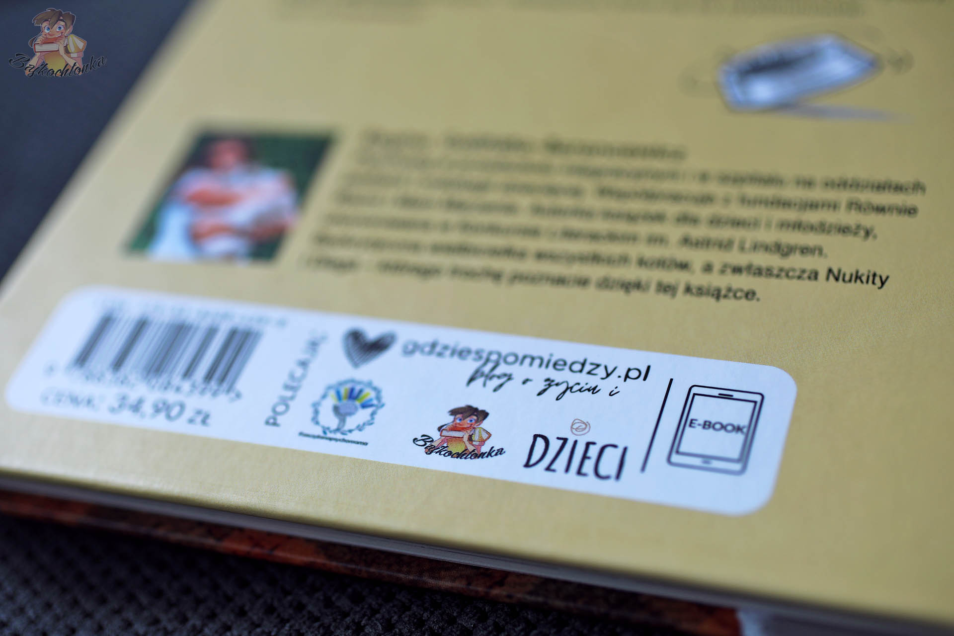 Dziadek naszego kota – tył okładki książki z patronatami