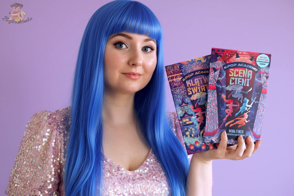 Recenzja serii K-Pop Academy - Bajkochłonka prezentuje książki „Scena cieni” i „Klątwa świateł” Mina Finch