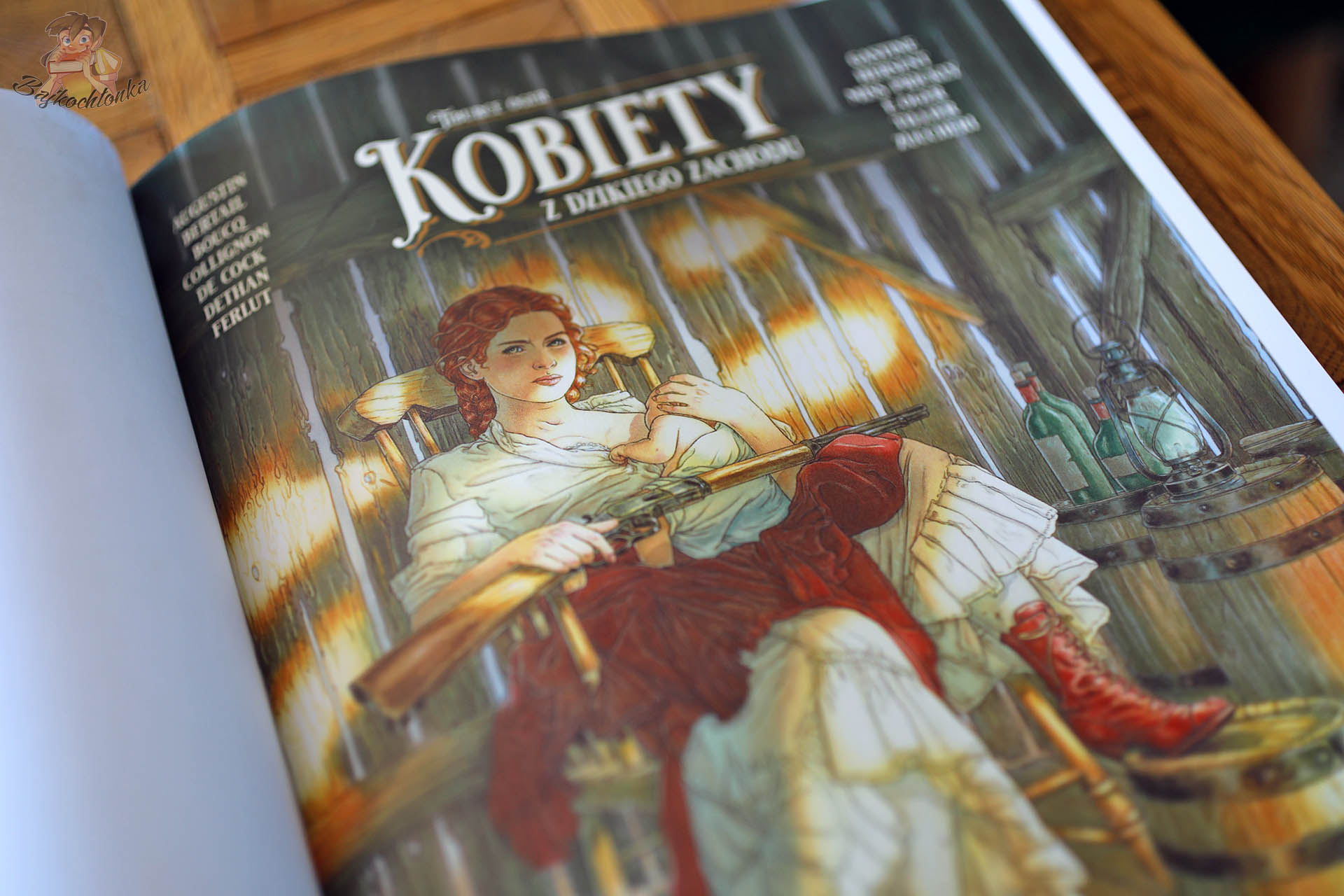 Okładka komiksu Kobiety z Dzikiego Zachodu Tiburce Oger