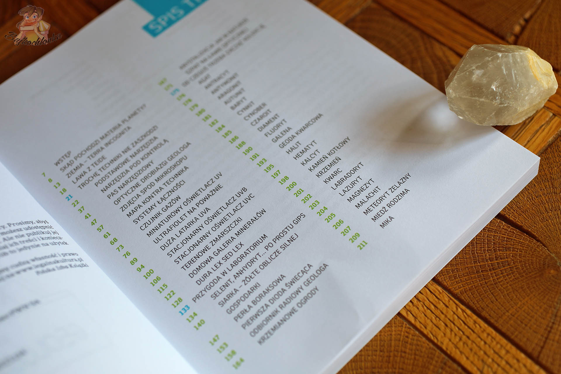 spis tresci ksiazki Laboratorium w szufladzie Geologia i mineraly wydawnictwo PWN