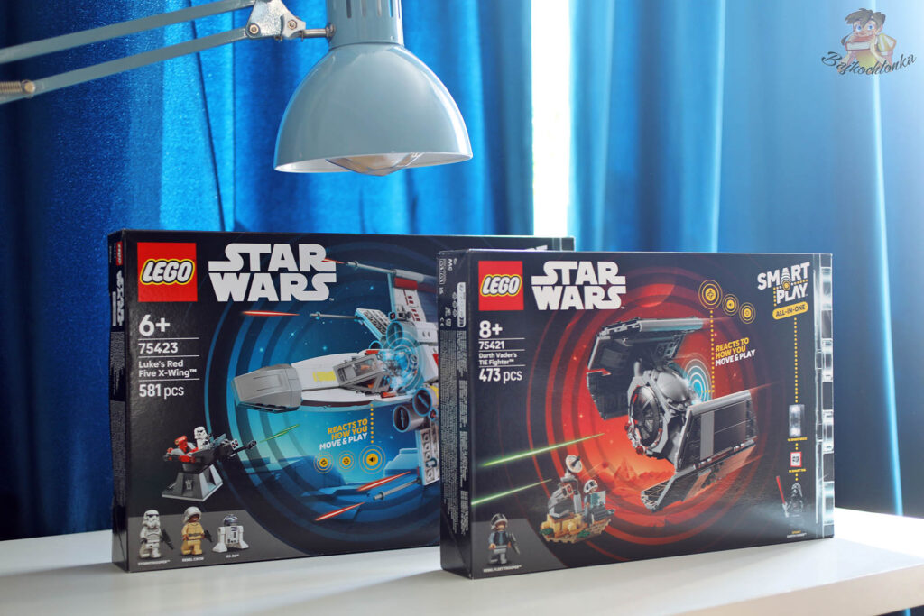 Zestawy LEGO Star Wars 75423 Luke’s Red Five X-Wing i 75429 Darth Vader’s TIE Fighter