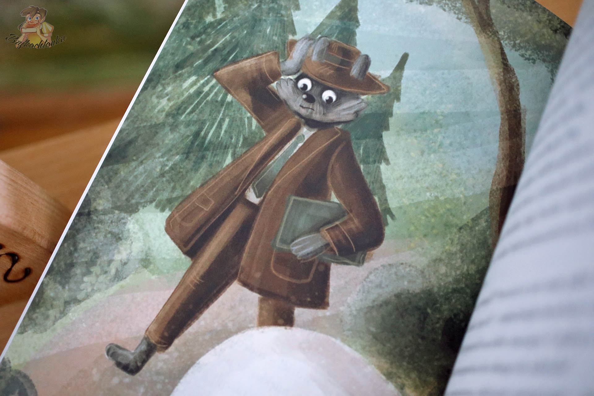Wilk Wit ilustracja książka detektywistyczna dla dzieci Leśni Detektywi