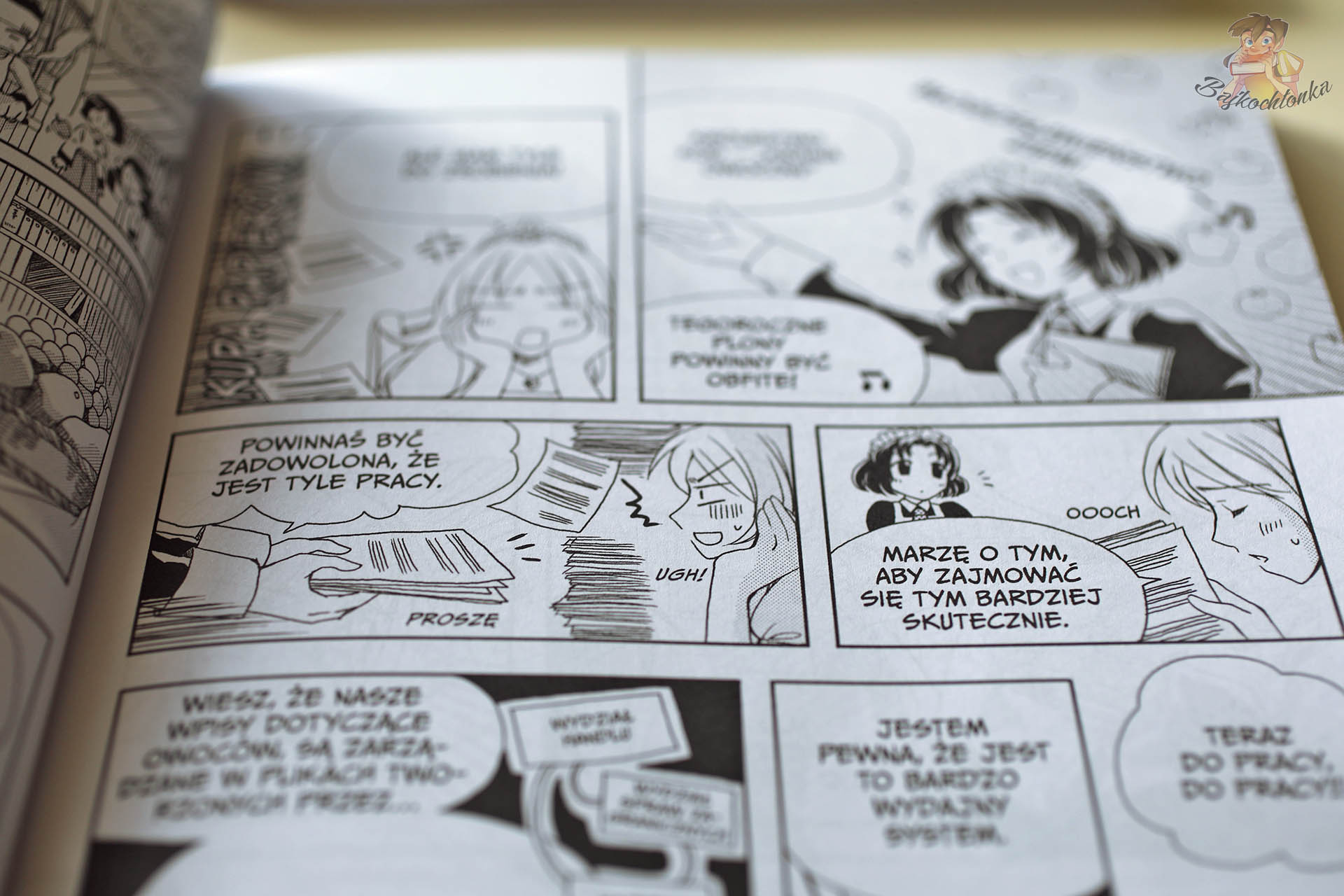 Komiksowa scena z książki The Manga Guide. Bazy danych wyjaśniająca pracę z informacjami i systemami danych