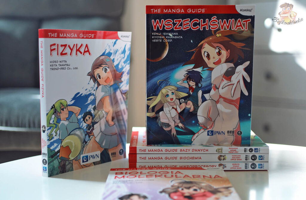 Książki z serii The Manga Guide – Fizyka i Wszechświat – komiksowe przewodniki po nauce wydawnictwa PWN